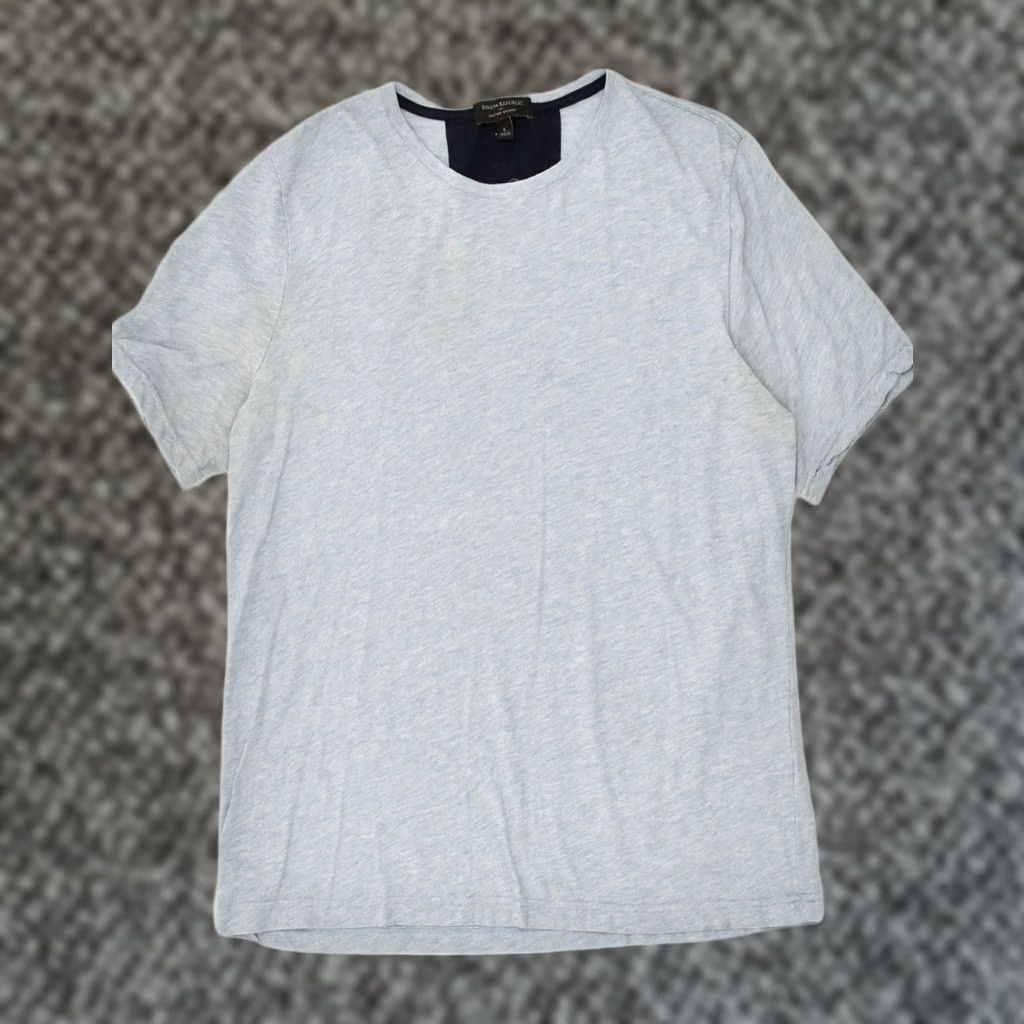 Banana Republic BANANA REPUBLIC Mens Wicks Moisture T-Shirt Top Large Grey Polyester Size US L / EU 52-54 / 3 - 1 Thumbnail