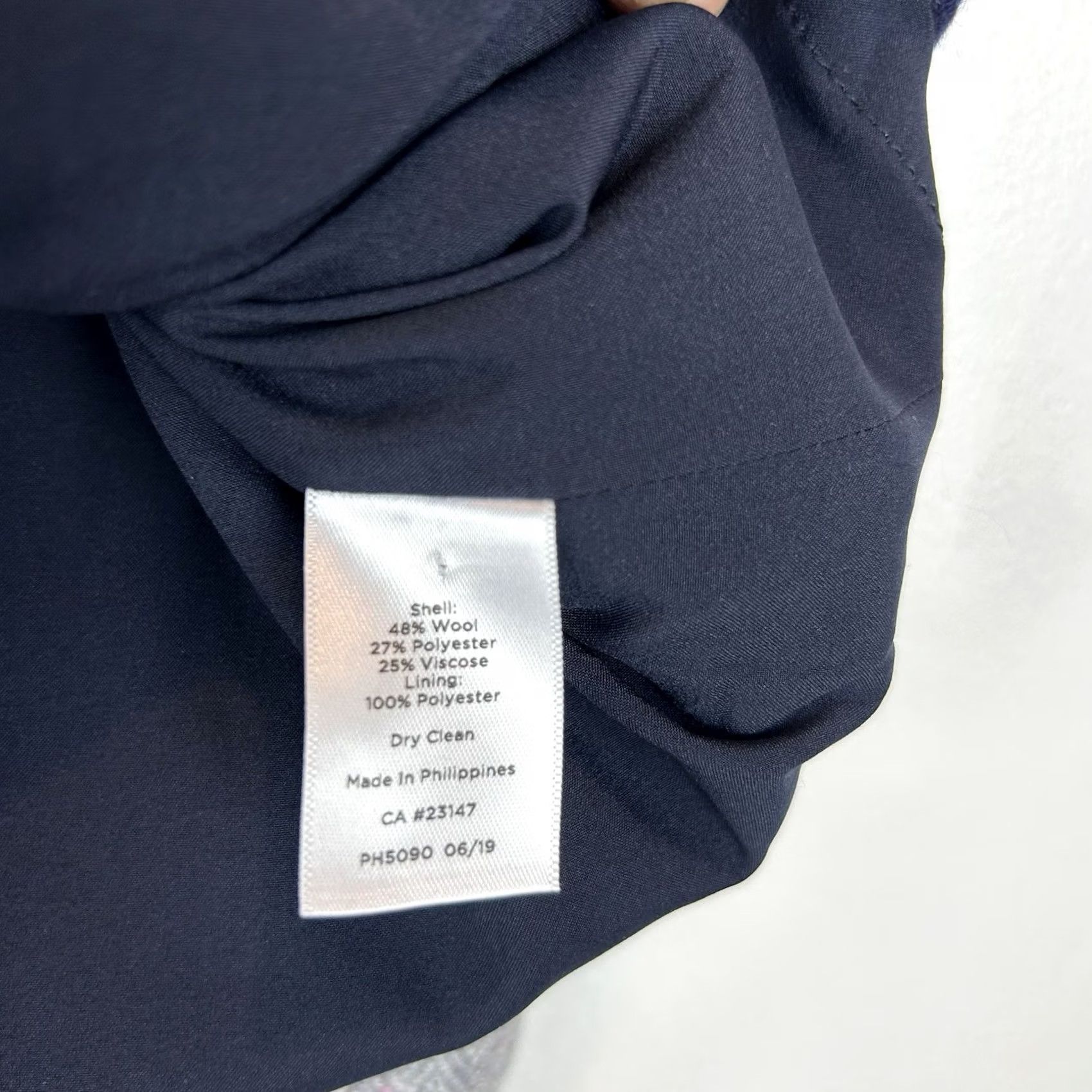 Talbots Talbots Skirt Womens 10 Petite Plaid Blue Wool Blend Button Office Career Read Size 32" / US 10 / IT 46 - 7 Thumbnail
