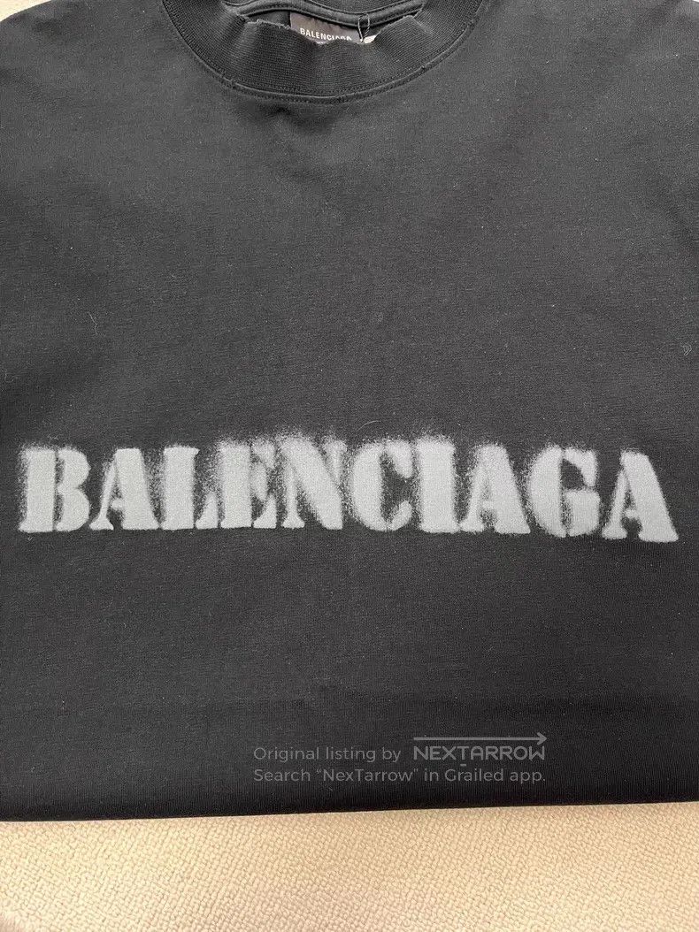 Balenciaga Balenciaga Letter print round neck short sleeve Size US M / EU 48-50 / 2 - 3 Thumbnail