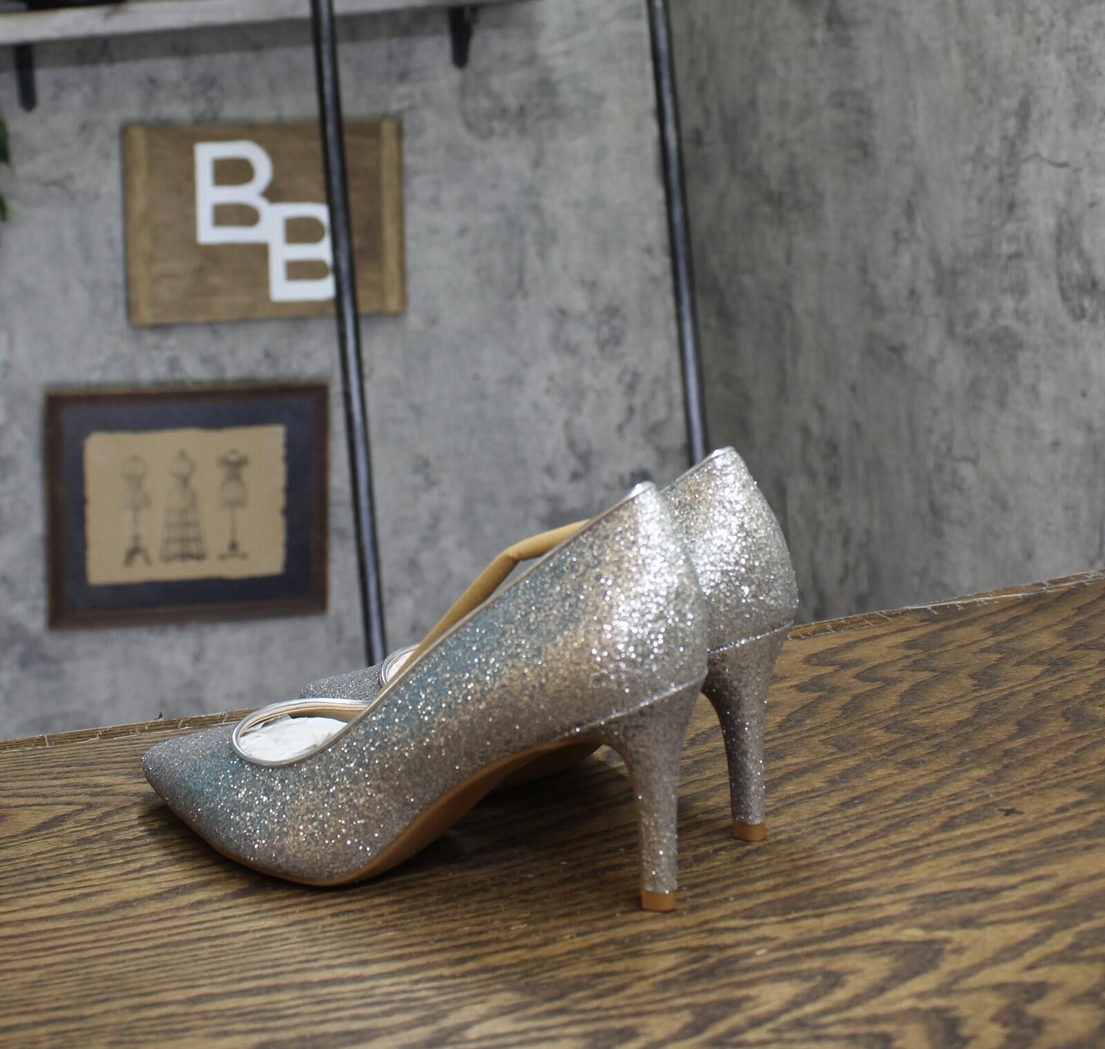 Other Nwt On 34th Slip On Pumps 10018690000 Silver Glitter 5.5m Size US 5.5 / IT 35.5 - 2 Thumbnail