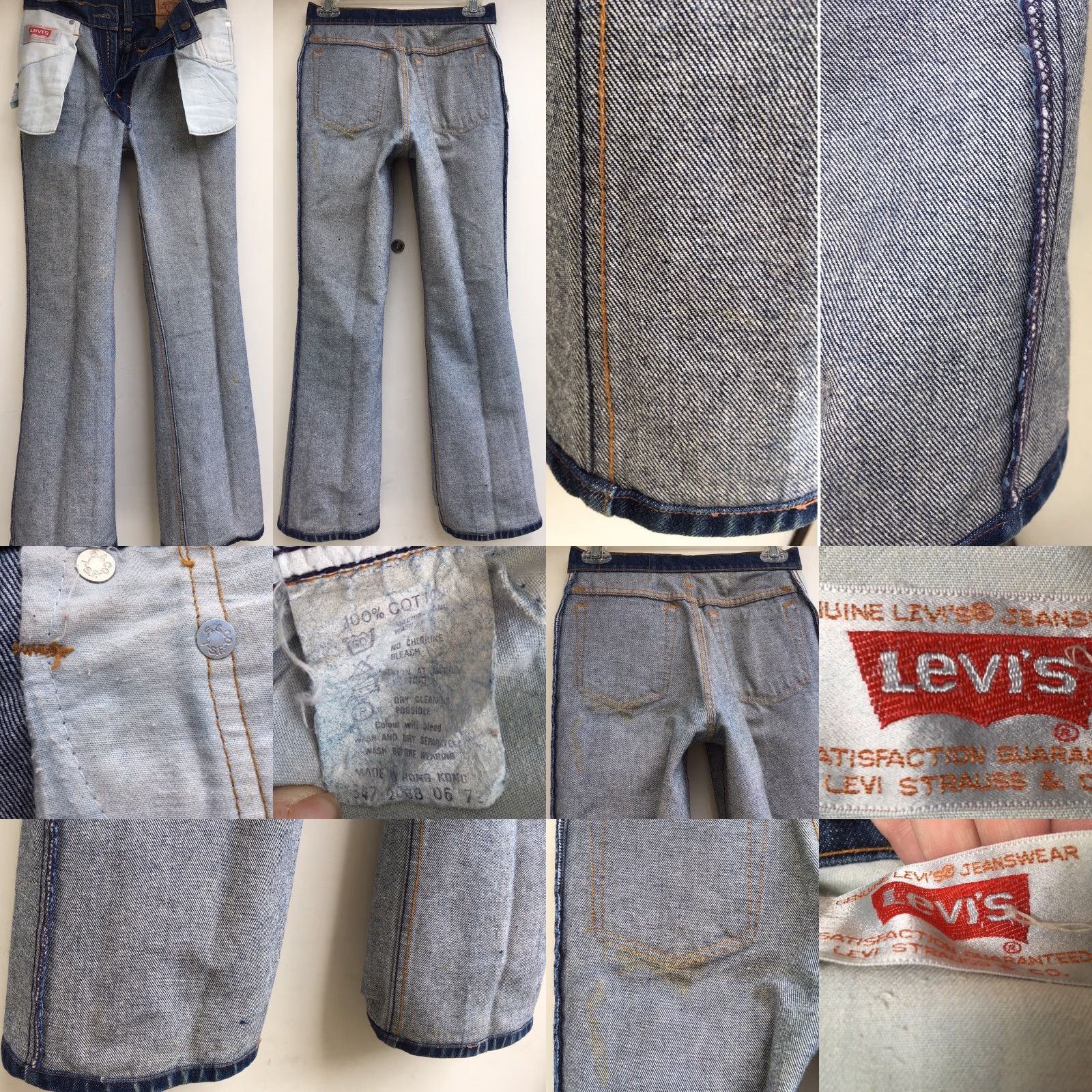 Levi's VINTAGE Levi's 508 Jeans Shirt Mens Casual Levi's 27 Blue Denim 1980s 90s Size 27" / US 4 / IT 40 - 8 Thumbnail