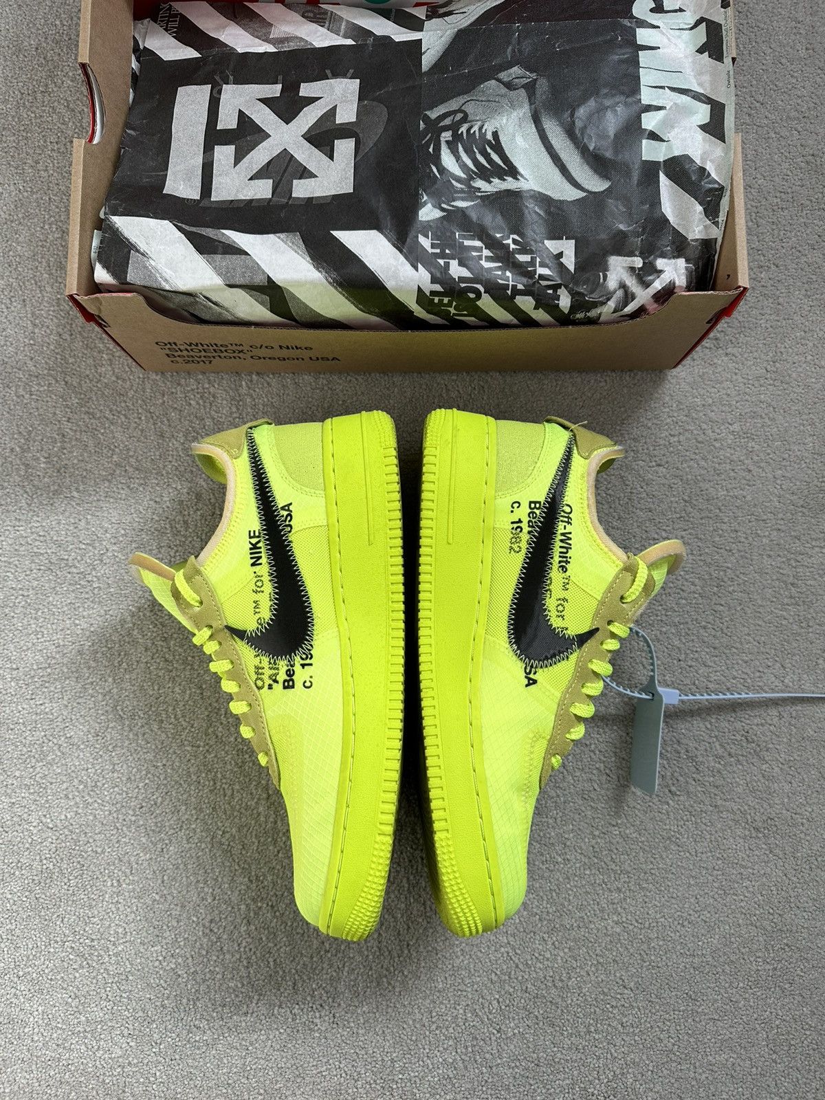 Nike × Off-White Nike Air Force 1 Low Off-White Size US 7.5 / EU 40-41 - 2 Thumbnail