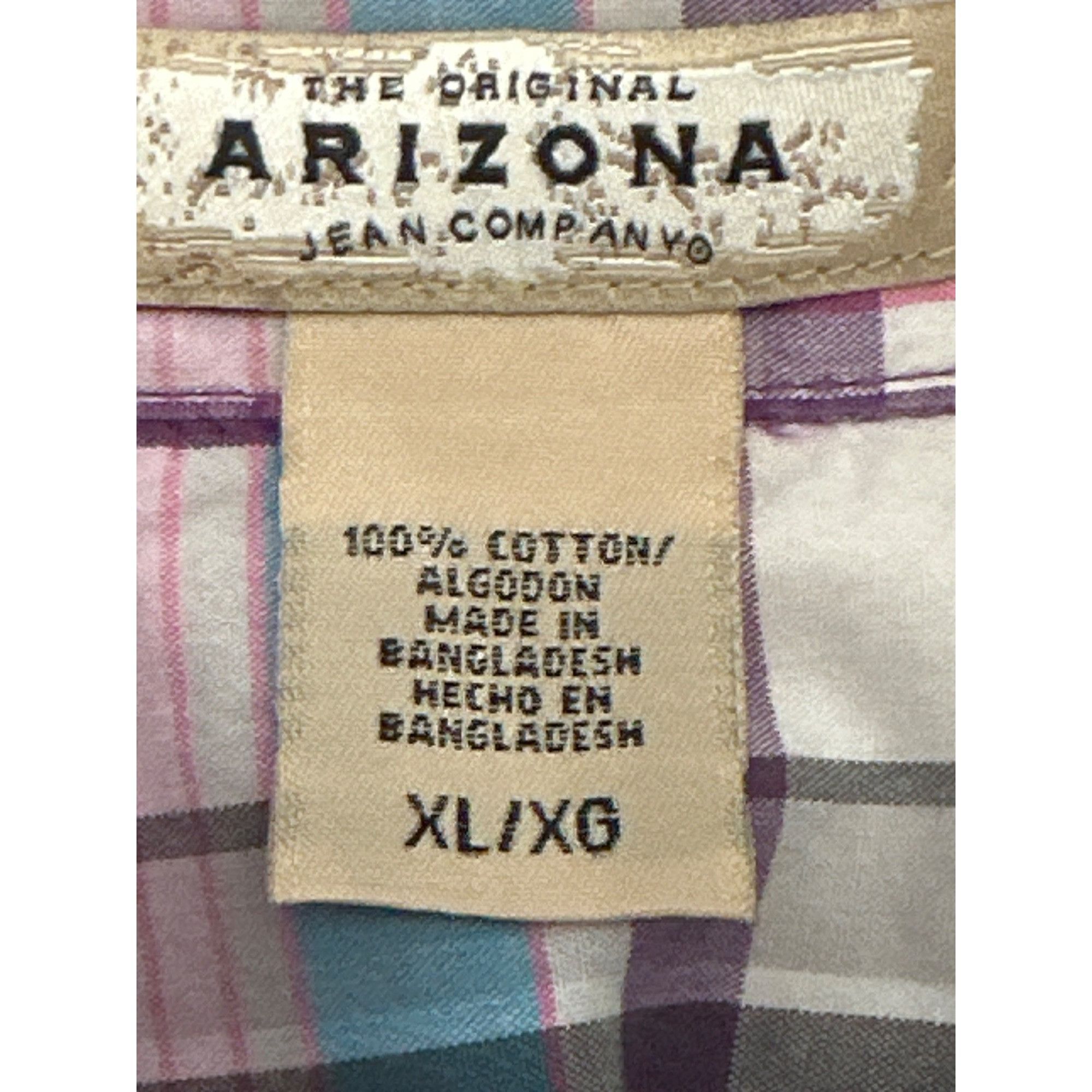 Arizona Jean Co. Arizona Jean Company Plaid Short Sleeve Button Up Shirt XL A Size XL / US 12-14 / IT 48-50 - 5 Thumbnail