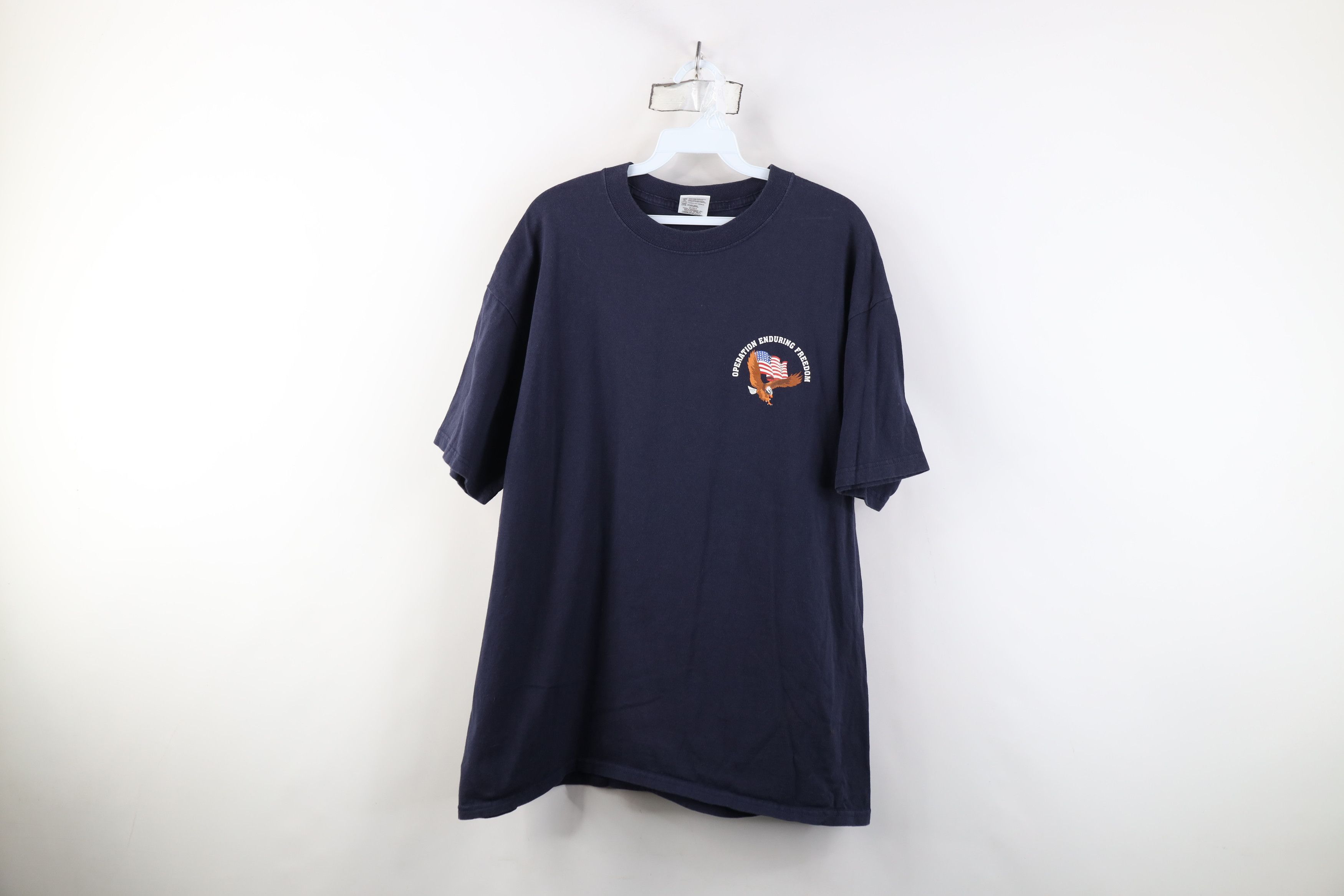 Vintage Vintage 90s Military Eagle Operation Enduring T-Shirt Size US XL / EU 56 / 4 - 1 Thumbnail
