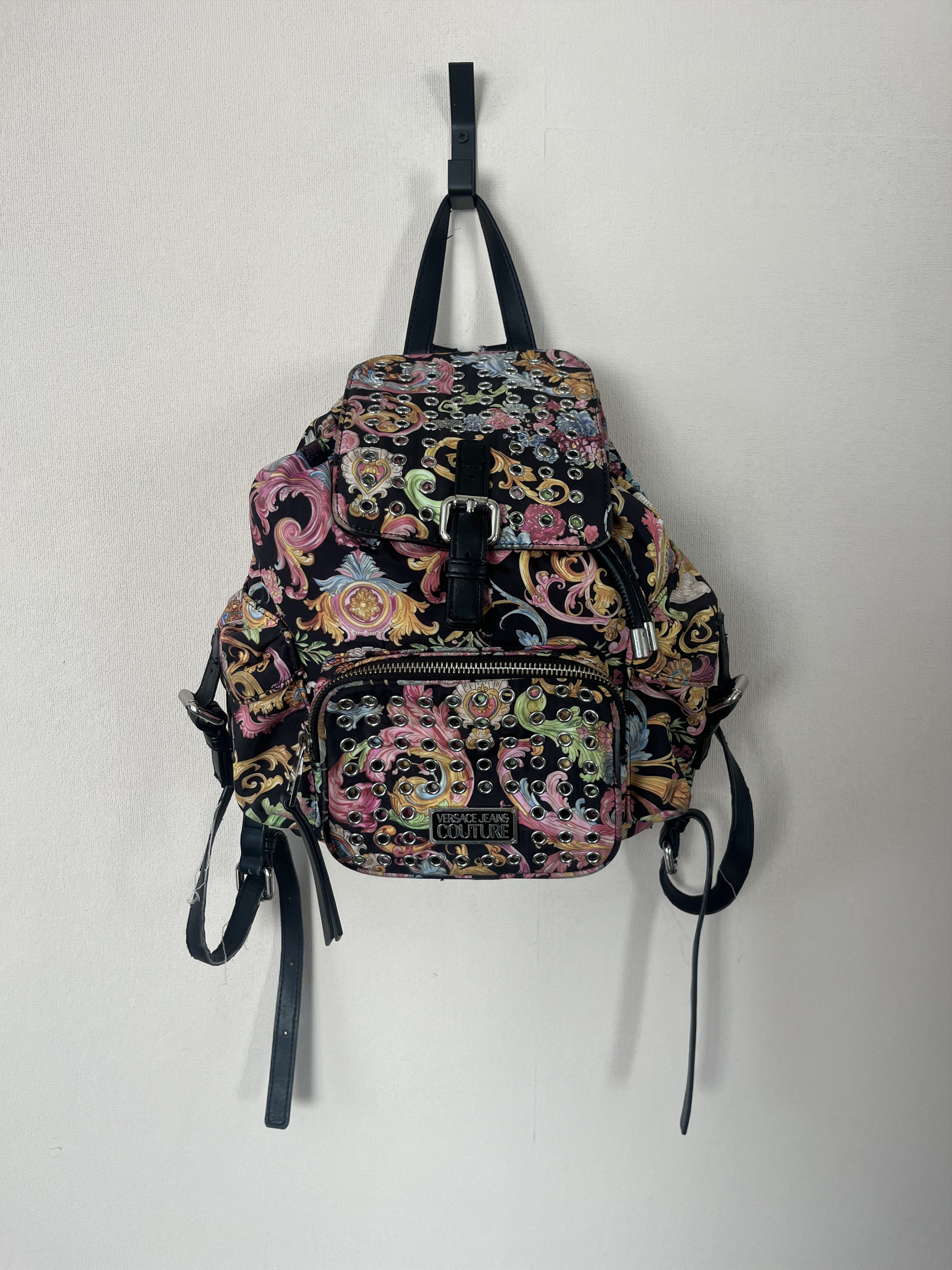 Versace Jeans Couture VERSACE JEANS COUTURE Flap Backpack Multicolor Logo Size ONE SIZE - 1 Thumbnail
