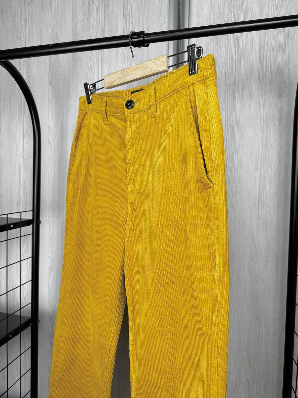 Lee LEE Corduroy Relaxed Chino Nugget Gold Cropped Size US 29 - 5 Thumbnail