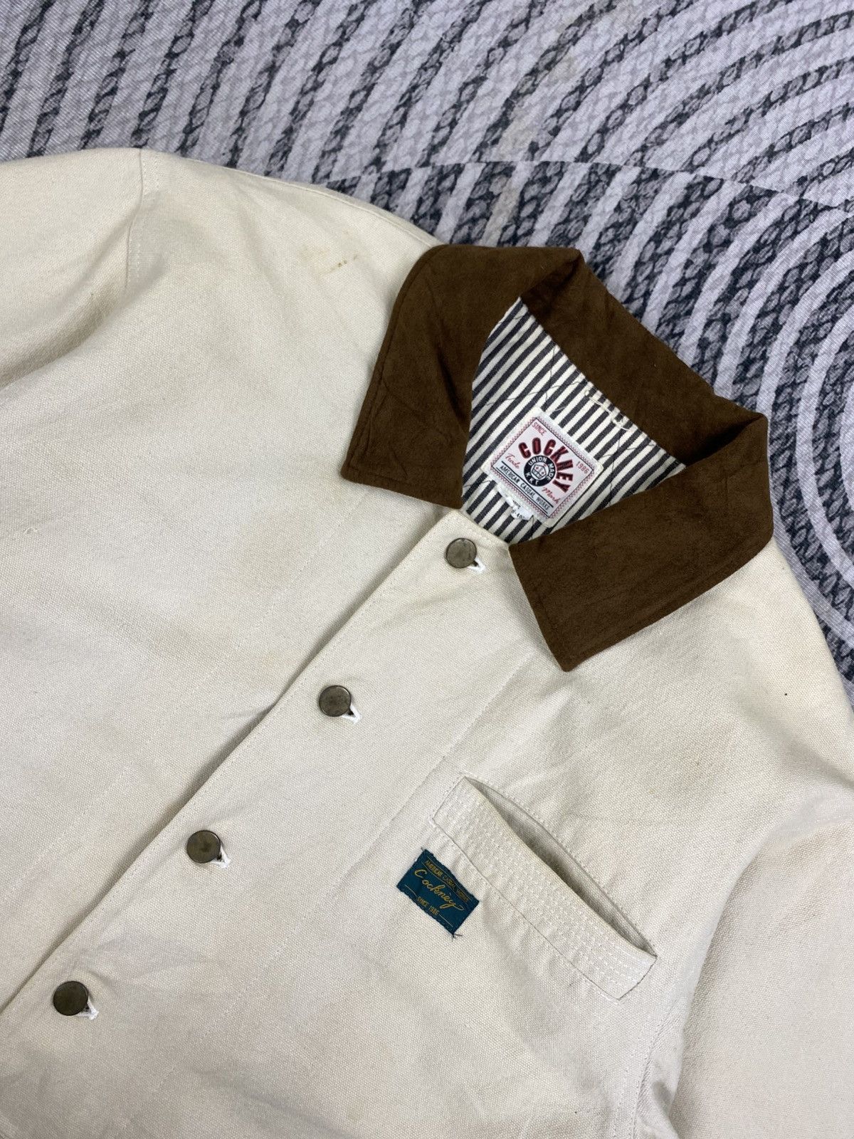Vintage 🔥Vintae 80s COCKNEY Union Made Workwear Chore Jacket Size US M / EU 48-50 / 2 - 6 Thumbnail