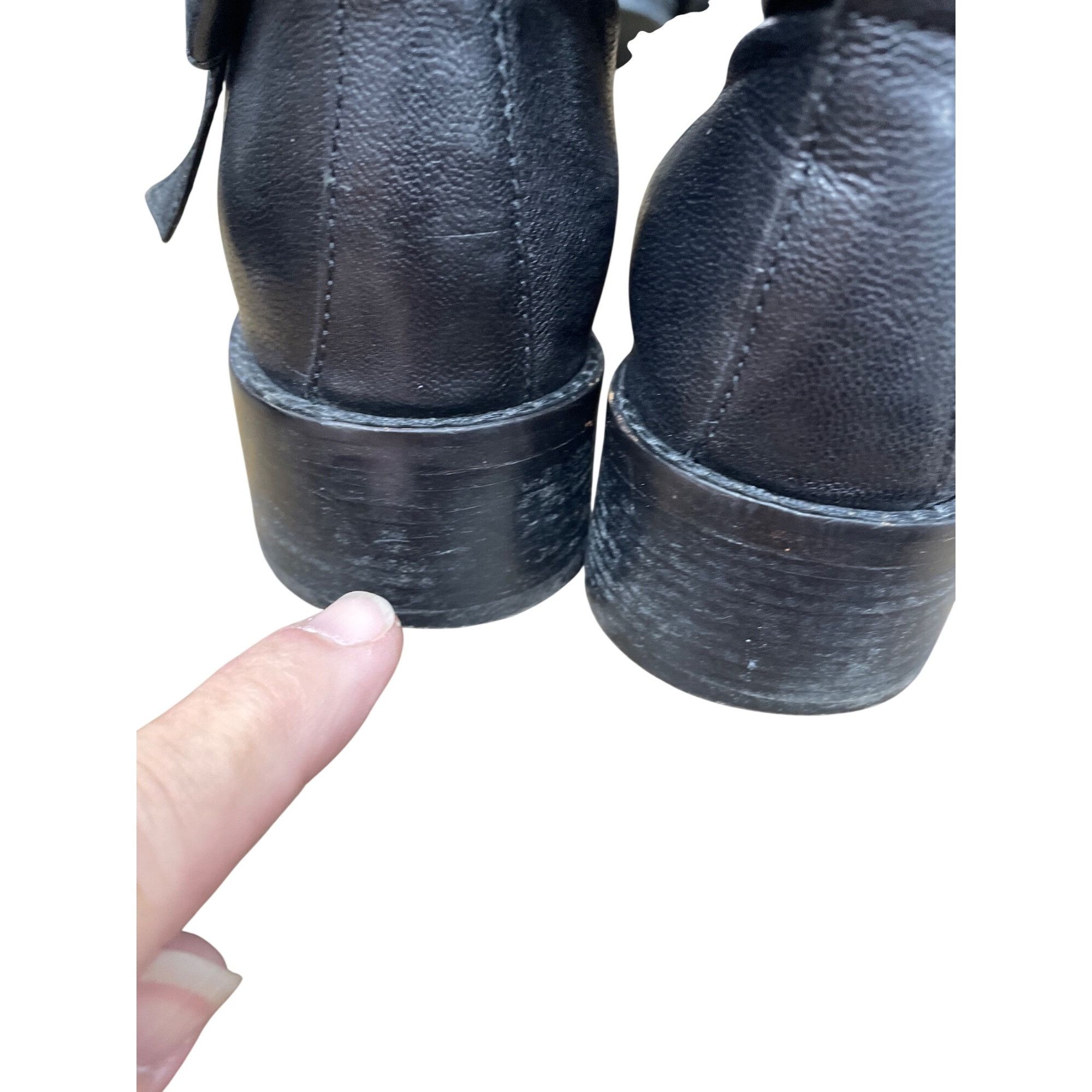Cole Haan Cole Haan Grand Womans Black Leather Mid Calf Line Boots Sz Size US 8.5 / IT 38.5 - 10 Thumbnail