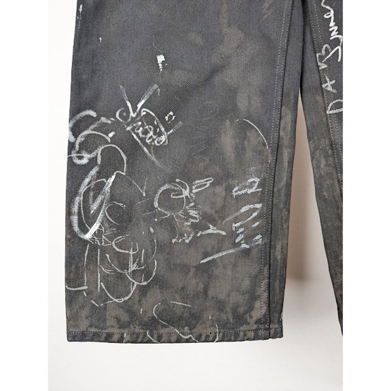 Balenciaga o1rshd1 Q:2 / Baggy Pants / Jeans in Black Size US 32 / EU 48 - 5 Thumbnail