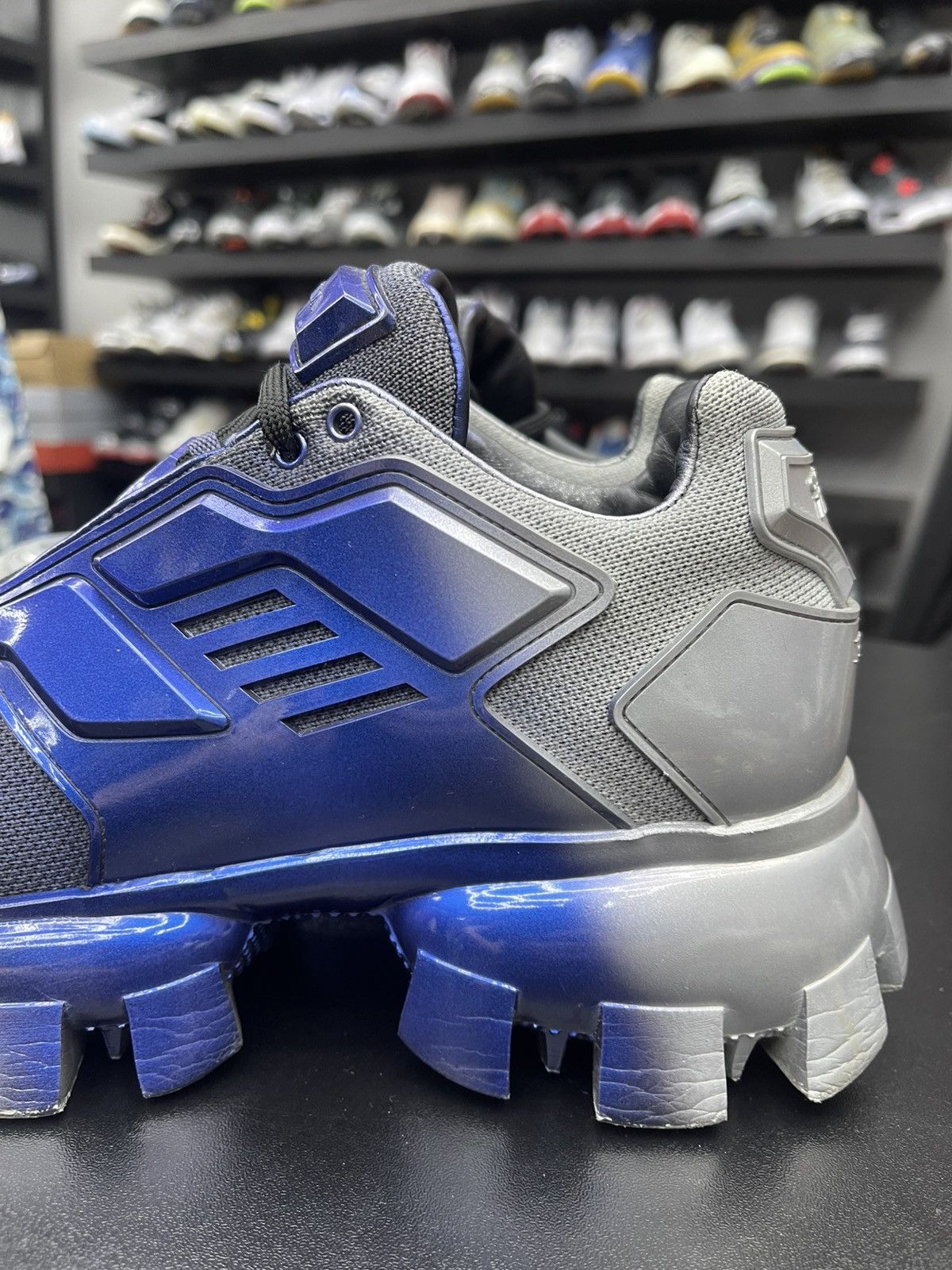 Prada Size 7.5/8.5US - Prada Cloudburst Thunder Knit “Anthracite” Size US 8.5 / EU 41-42 - 5 Thumbnail