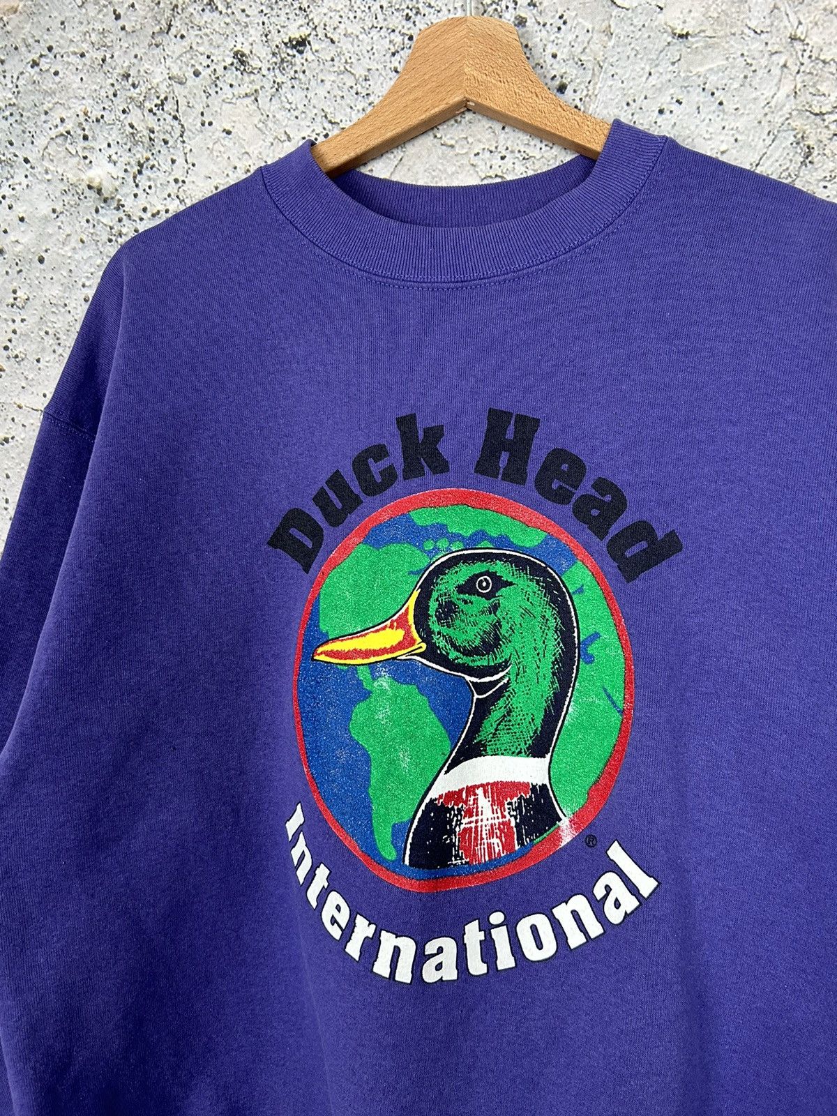 Vintage Vintage Made in USA Duckhead USA Boxy Crewneck 90s Rare Size US L / EU 52-54 / 3 - 3 Thumbnail