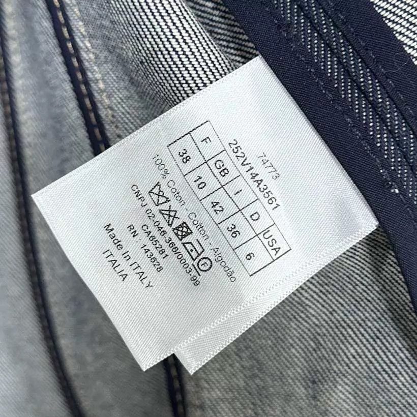 Dior Dior bee embroidery tailored denim jackets Size S / US 4 / IT 40 - 4 Thumbnail