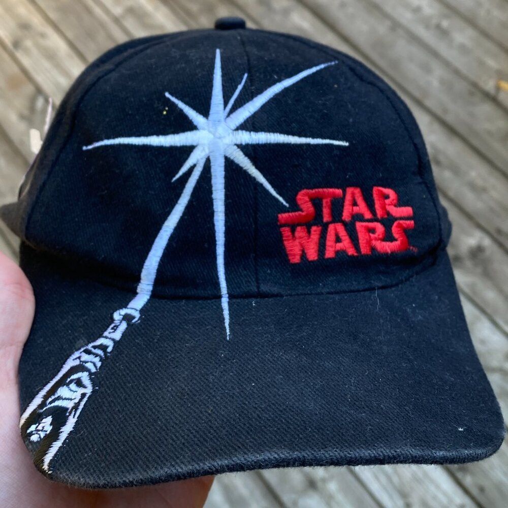 Star Wars Vintage 1996 Star Wars Embroidered Baseball Hat Cap Black R Size ONE SIZE - 1 Thumbnail