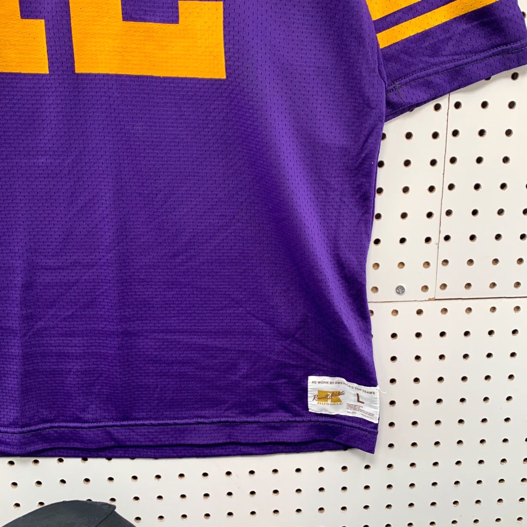 Russell Athletic VINTAGE 70s Russell Athletic Football Jersey Mens Large Purple Graphic Print #12 Walsh USA Size US L / EU 52-54 / 3 - 7 Thumbnail