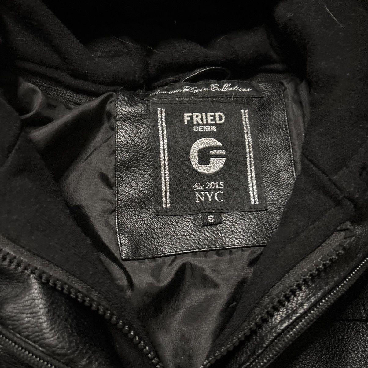 Other 2000s G-Fried Denim moto hooded euro leather jacket medium Size US M / EU 48-50 / 2 - 4 Thumbnail