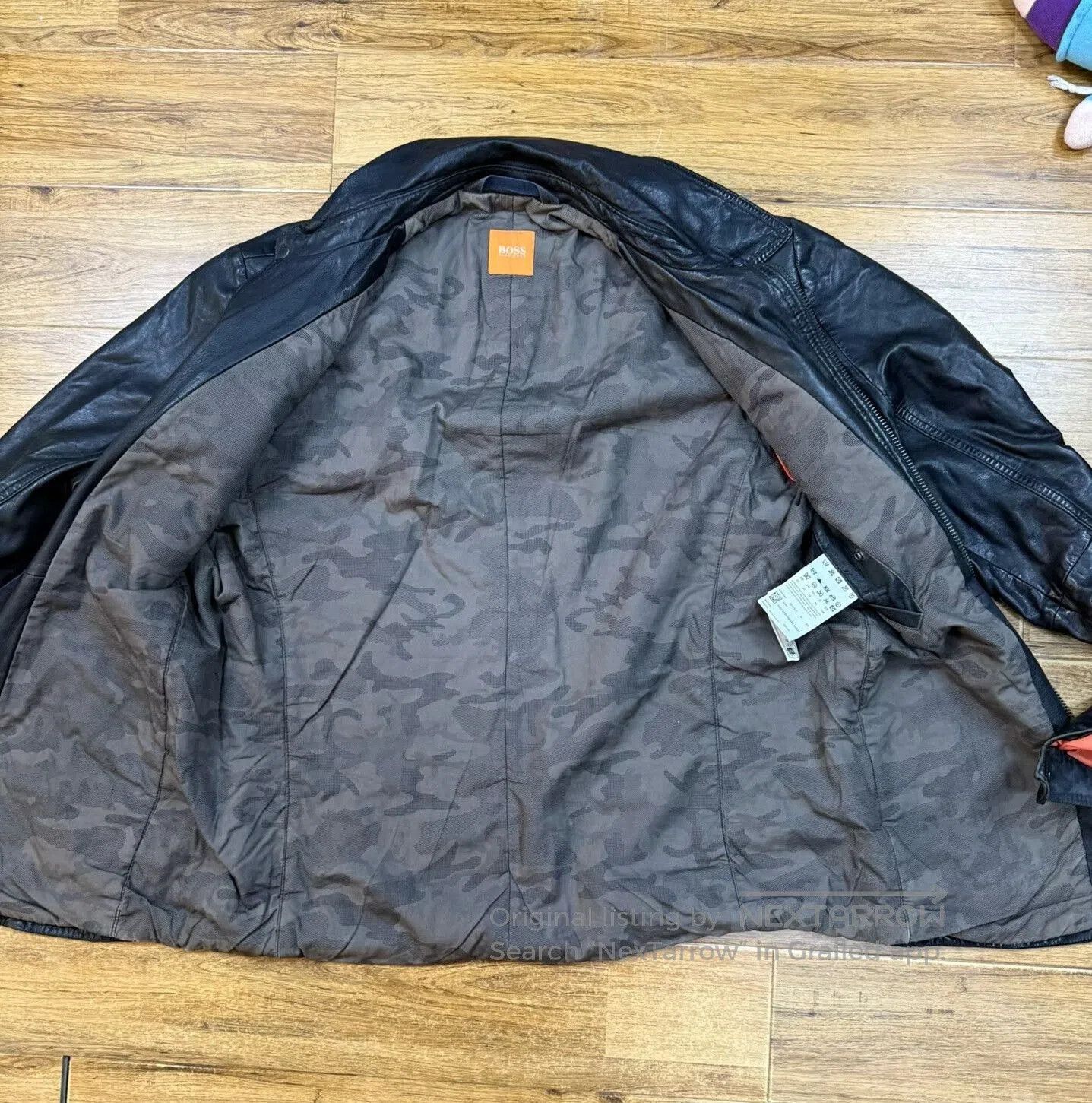 Hugo Boss Hugo Boss Lambskin Leather Jacket. Size US L / EU 52-54 / 3 - 3 Thumbnail