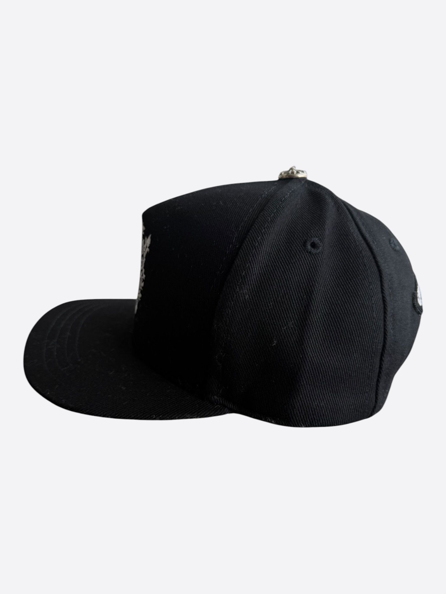 Chrome Hearts Chrome Hearts Black & White Wine Dagger Logo Hat Size ONE SIZE - 4 Thumbnail