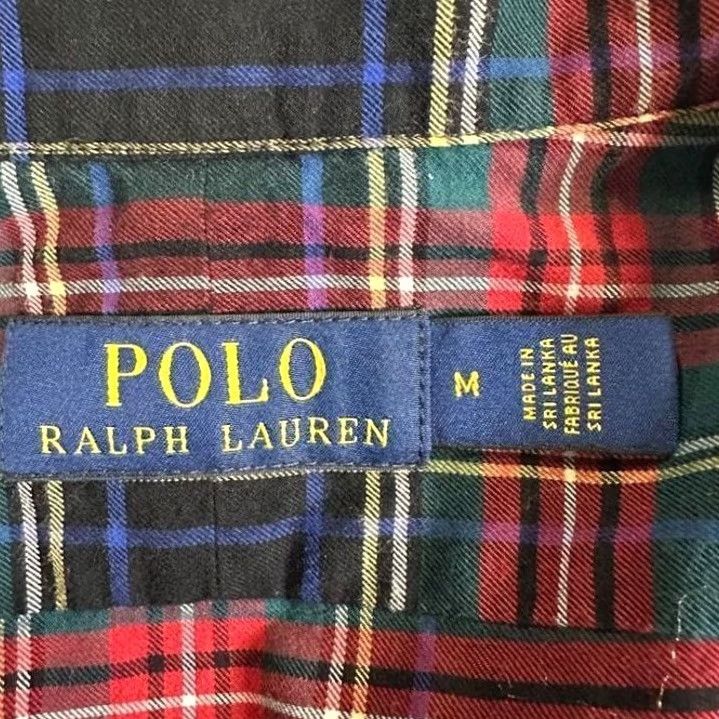 Polo Ralph Lauren Polo Ralph Lauren Flannel Shirt Mens Medium Black Multi Plaid Button Up Size US M / EU 48-50 / 2 - 3 Thumbnail