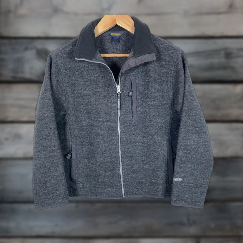 Vintage VINTAGE Woolrich Jacket Women’s Medium Dark Gray Zip Up Unlined Boiled Wool USA Made Regular Fit Pockets Full Zip 90s Outdoor Size M / US 6-8 / IT 42-44 - 1 Thumbnail