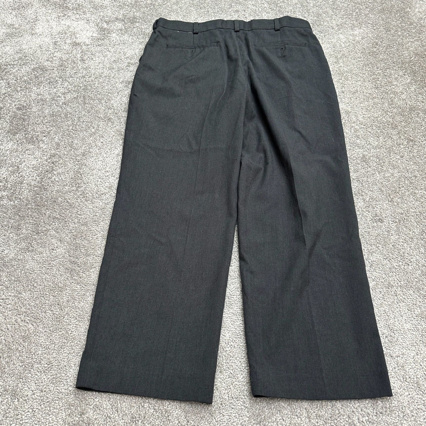 George GEORGE Dress Pants Men 34x29 Gray Flat Front Straight Leg Workwear Business Casual Size 34 Mens Gray Pants Size US 34 / EU 50 - 2 Thumbnail
