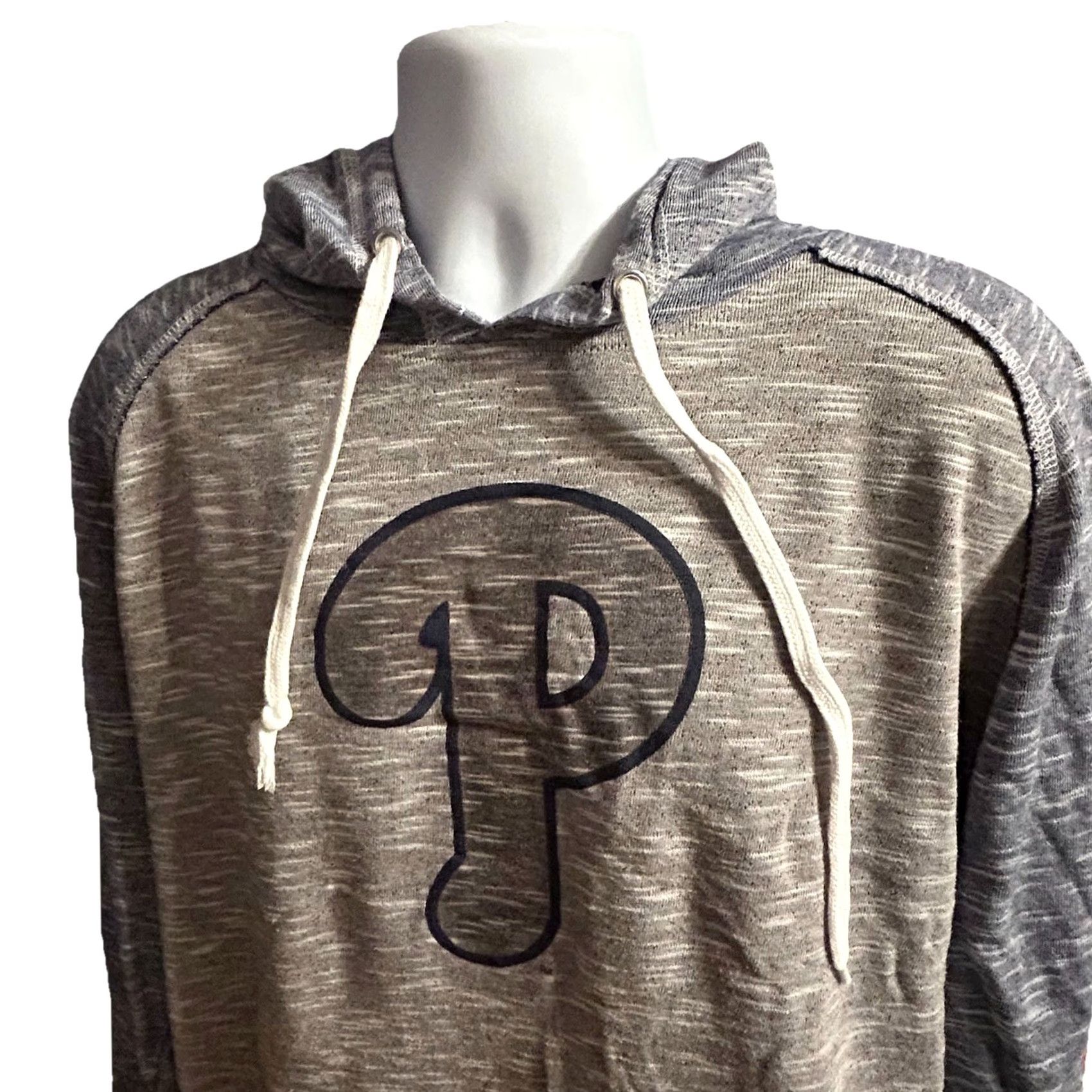 Vintage Philadelphia Phillies Hoodie Pullover Men XL Two Tone Gray Kangaroo Pocket Shirt? Size US XL / EU 56 / 4 - 7 Thumbnail