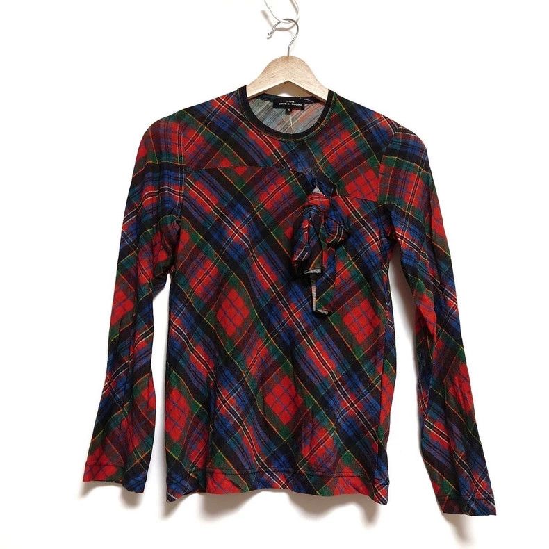 Comme des Garcons Comme Des Garcons Scotch Plaid Twisted T-Shirt Size S / US 4 / IT 40 - 1 Thumbnail
