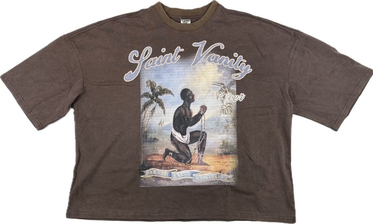 image of Vintage Saint Vanity Bmh 3.0 T-Shirt in Brown, Men's (Size Large)