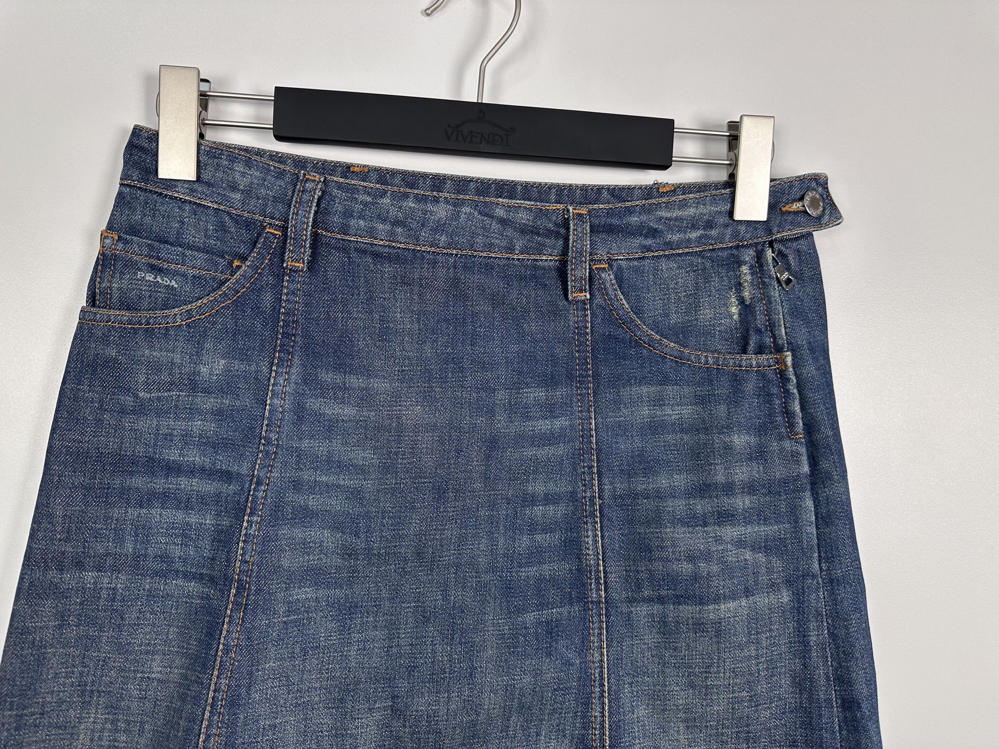 Grailed × Prada Prada Denim Jeans Skirt Blue Womens Size 38 Size 38" / US 16 / IT 52 - 4 Thumbnail