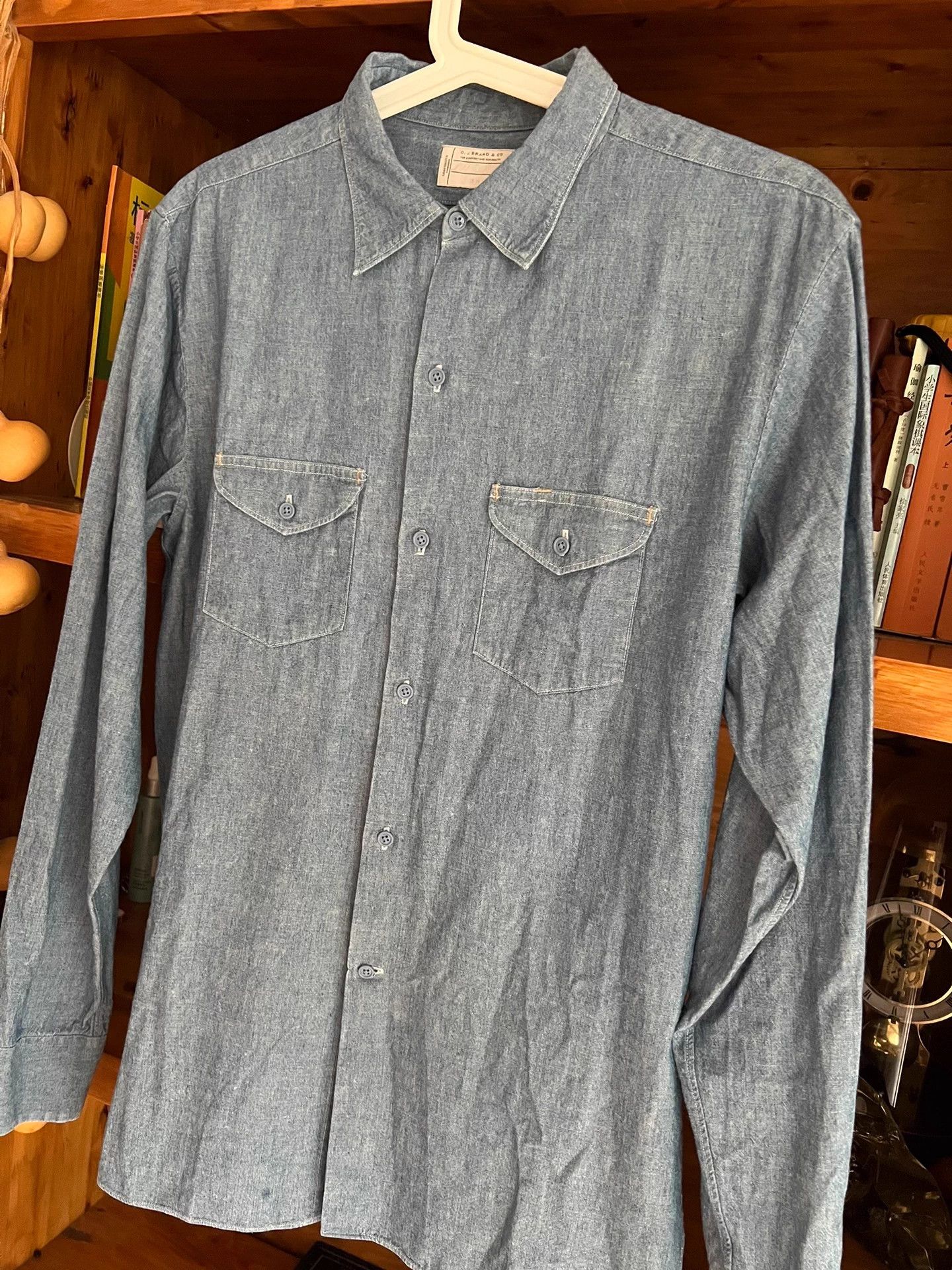 Old Joe Old Joe Rare Indigo Denim Workwear Shirt Vintage Size US M / EU 48-50 / 2 - 3 Thumbnail