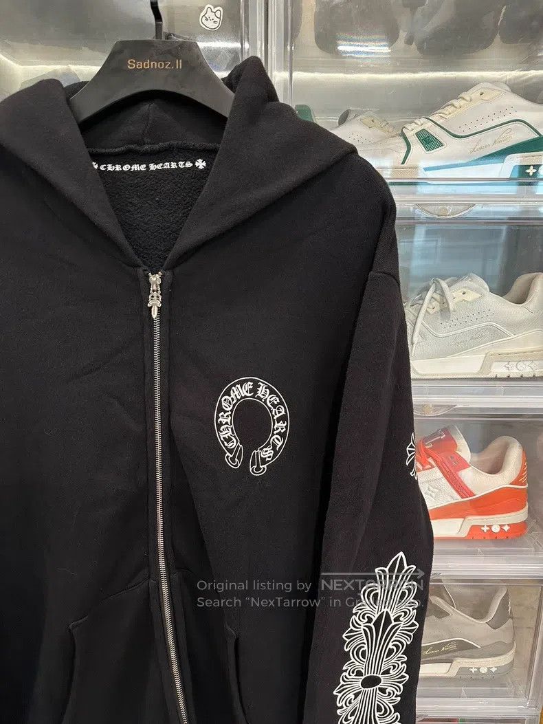 Chrome Hearts CHROME HEARTS Size XL Vine arm USA Sanskrit black zipper ho Size US XL / EU 56 / 4 - 2 Thumbnail