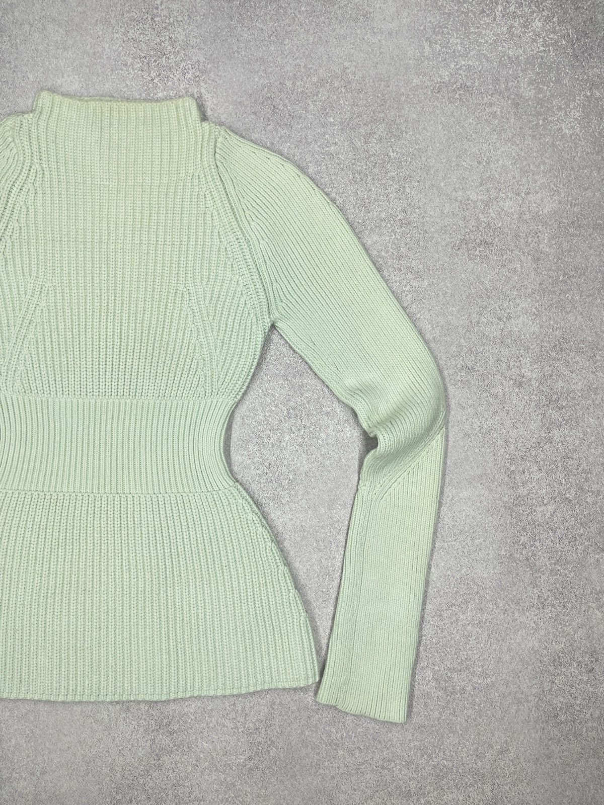 Alexander Wang Womens Alexander Wang Knitted Turtleneck Sweater Mint Color Size XS / US 0-2 / IT 36-38 - 3 Thumbnail