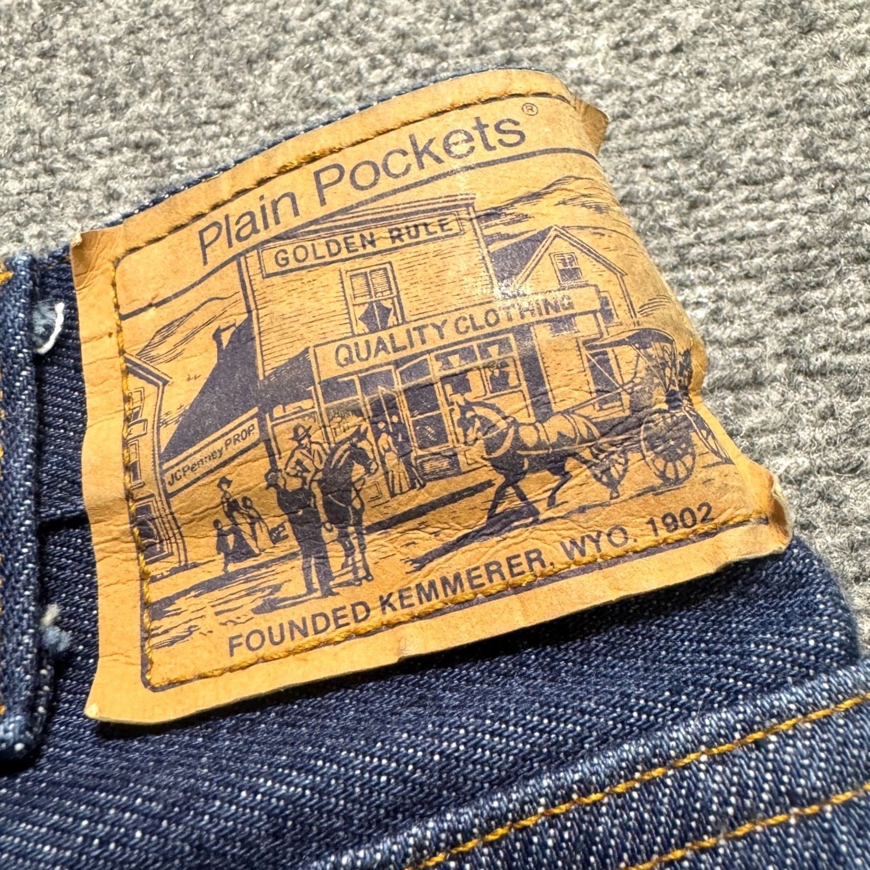 JCPenney VINTAGE JCPenney Jeans Men Wide-Leg 40x32 Cotton Blend Baggy Blue Mens Regular Size 40 32in Inseam Size US 40 / EU 56 - 6 Thumbnail