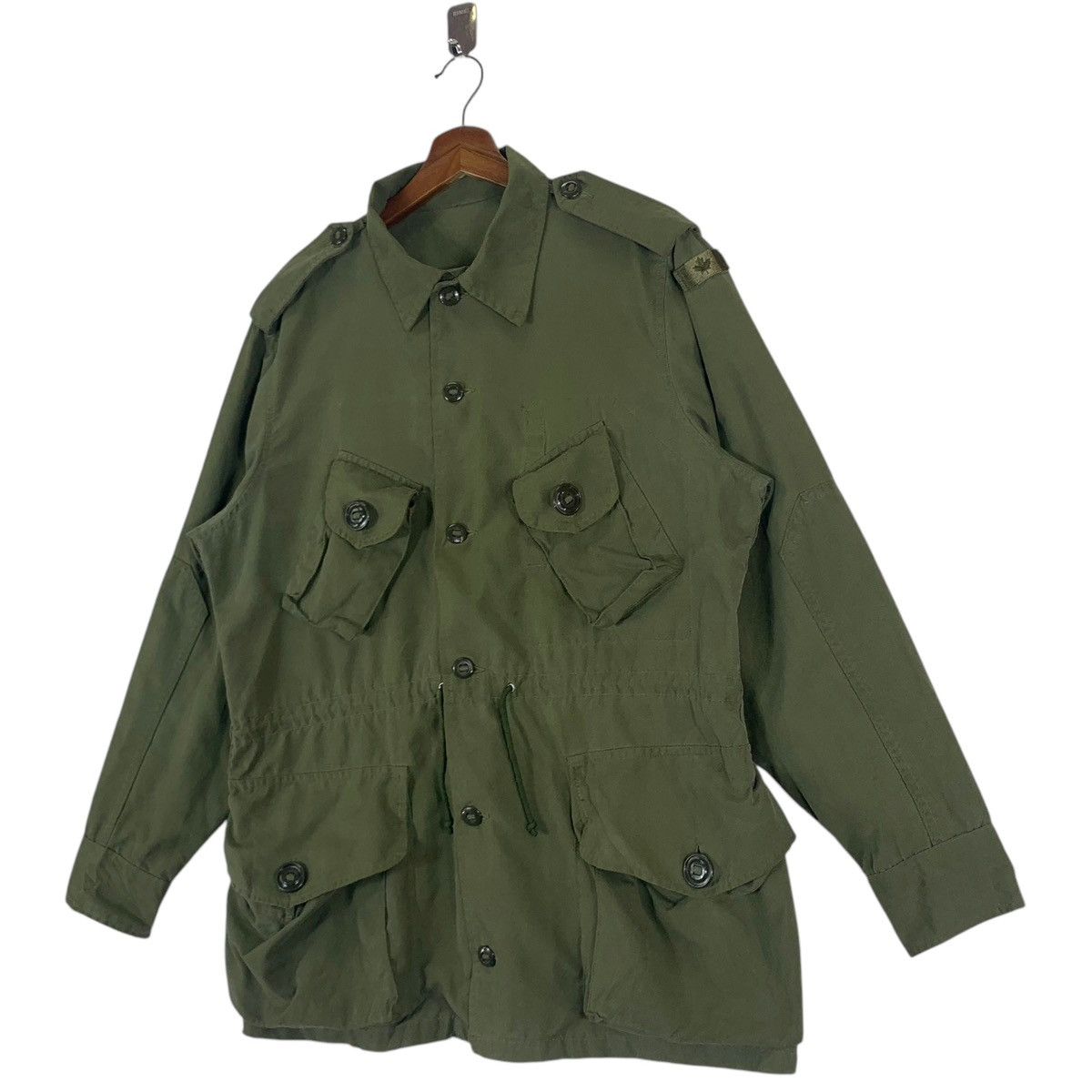 Vintage VINTAGE MILITARY CANADA OLIVE GREEN BUTTON SHIRTS Size US M / EU 48-50 / 2 - 2 Thumbnail