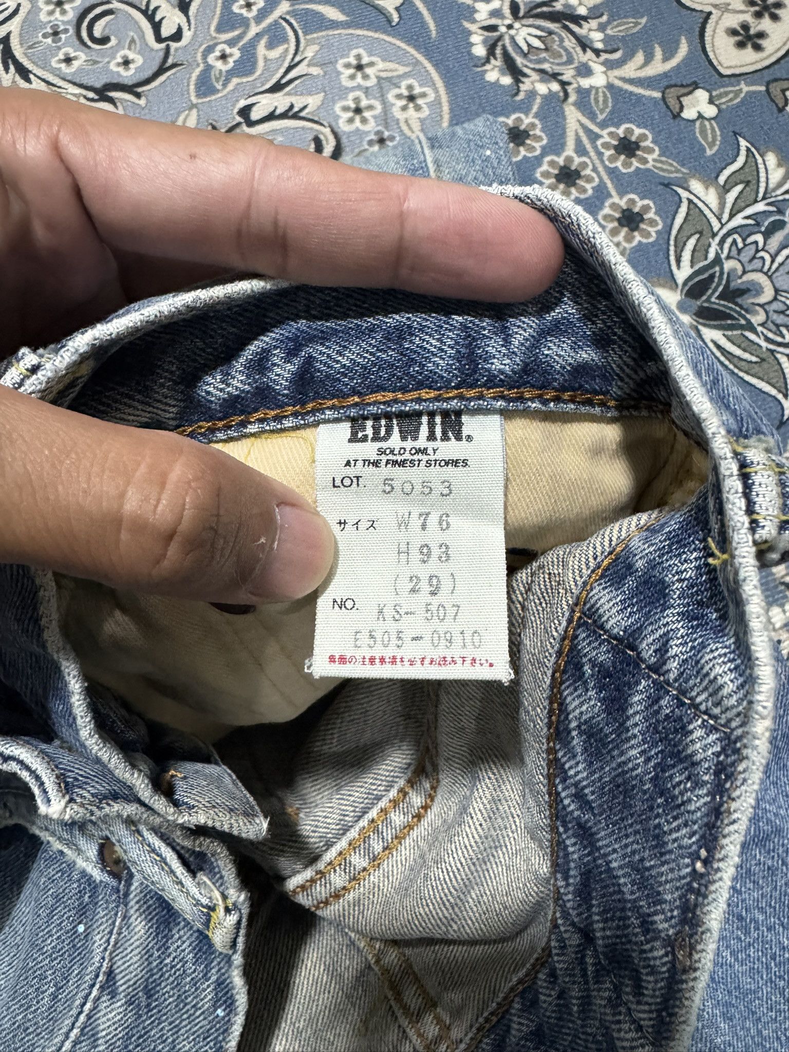 20471120 × Beauty Beast × Japanese Brand Vintage Edwin 505XX Selvadge Red Line Painted Jeans Pop Art Size US 29 - 12 Thumbnail