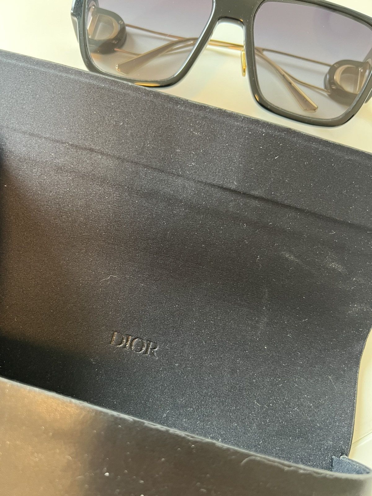 Dior Dior 30Montaigne S3U Sunglasses (Black/Gold) Size ONE SIZE - 8 Thumbnail