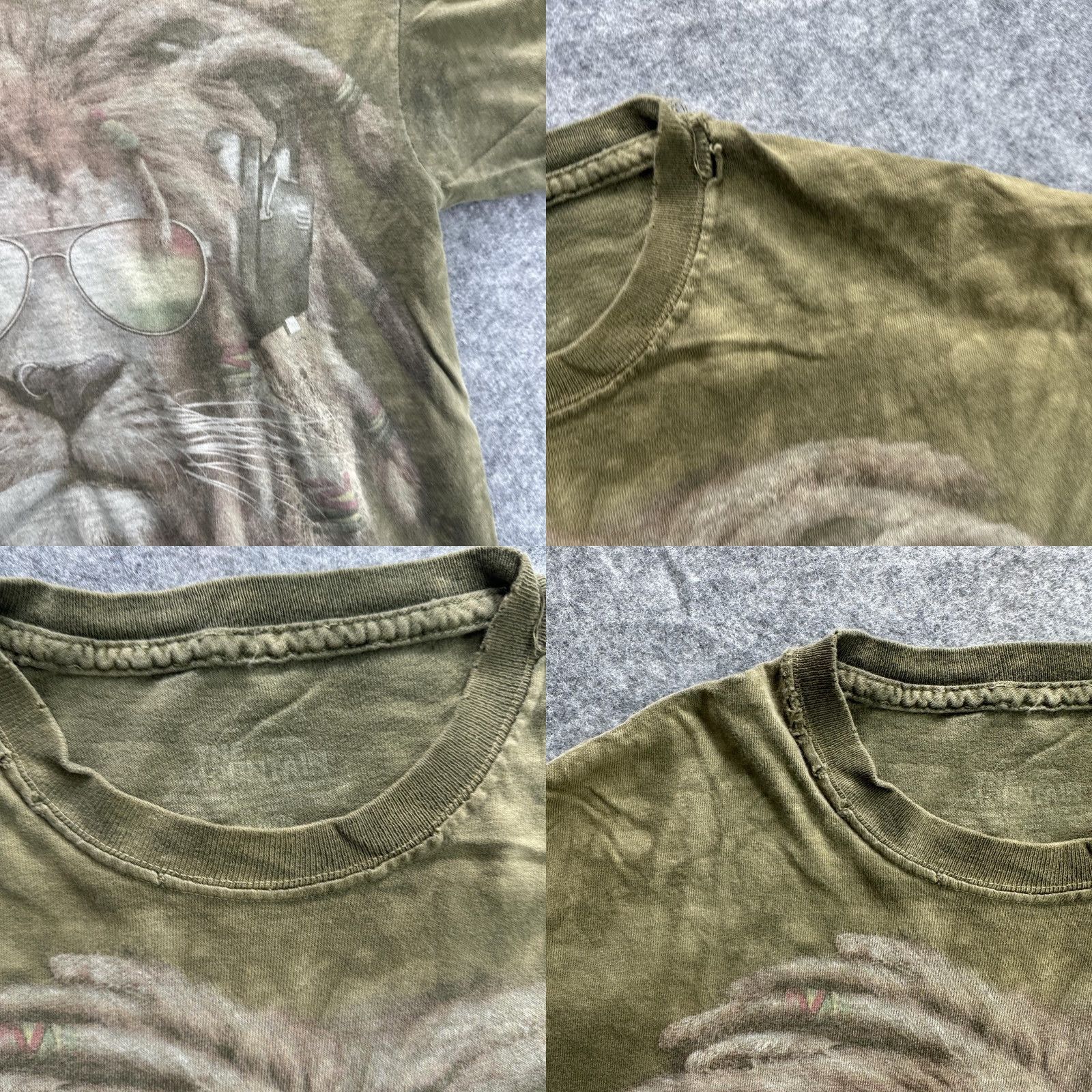 The Mountain VINTAGE The Mountain Mens T-Shirt Adult Large Green reggae Lion Graphic Tee All Seasons Streetwear Size US M / EU 48-50 / 2 - 8 Thumbnail