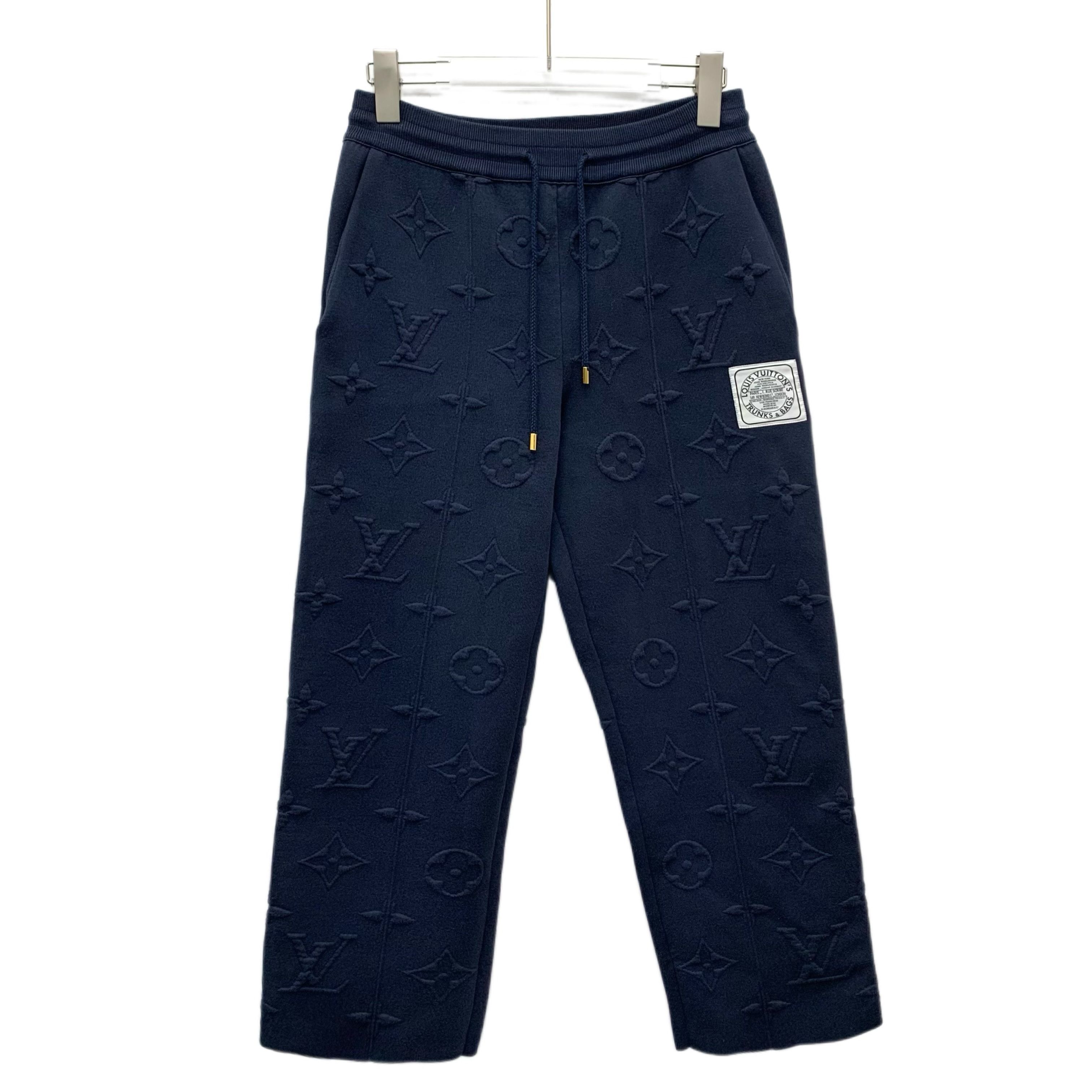 Louis Vuitton LV Logo Sweatpants Navy (M) Size US 34 / EU 50 - 1 Thumbnail
