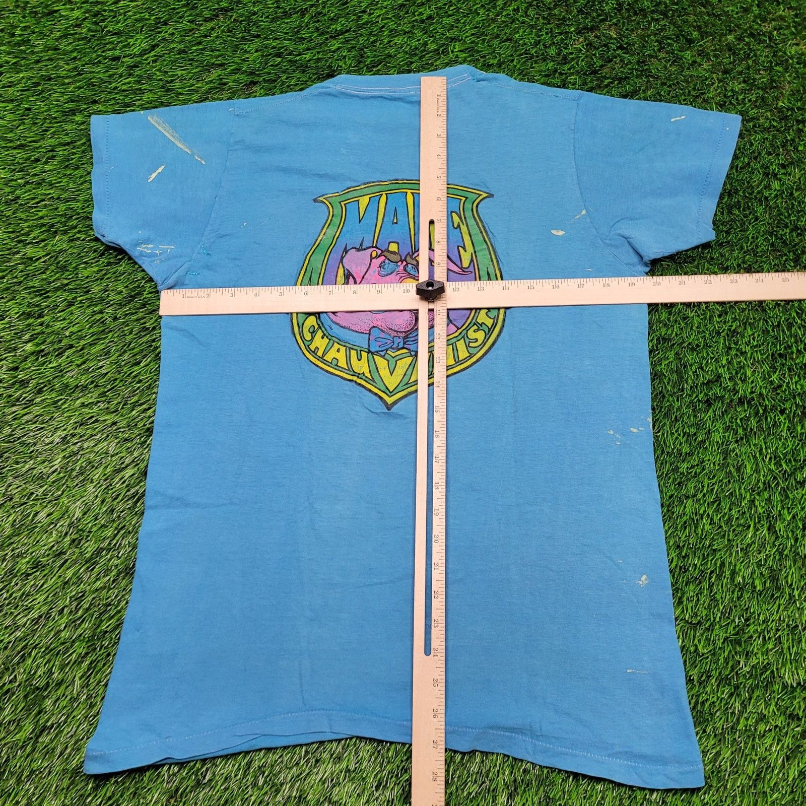 Fruit Of The Loom RARE VTG 1973 Roach Studios "Male Chauvinist" T-Shirt Small Size US S / EU 44-46 / 1 - 10 Thumbnail