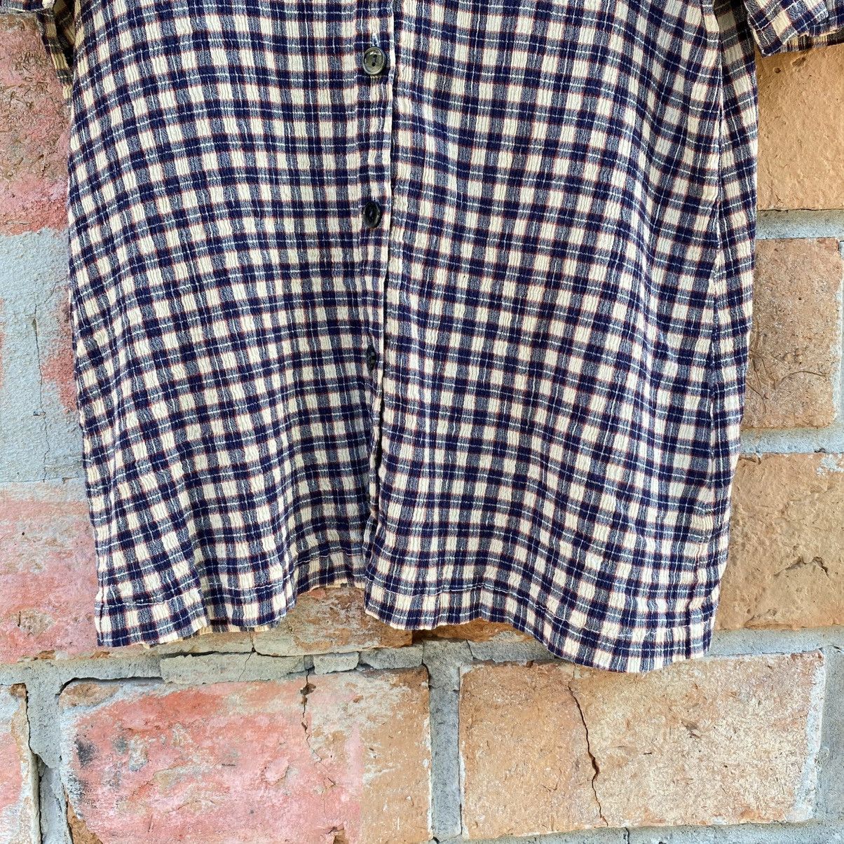 Tsumori Chisato Tsumori Chisato Vintage Plaid Button-Up Pleated Shirt Size M / US 6-8 / IT 42-44 - 4 Thumbnail