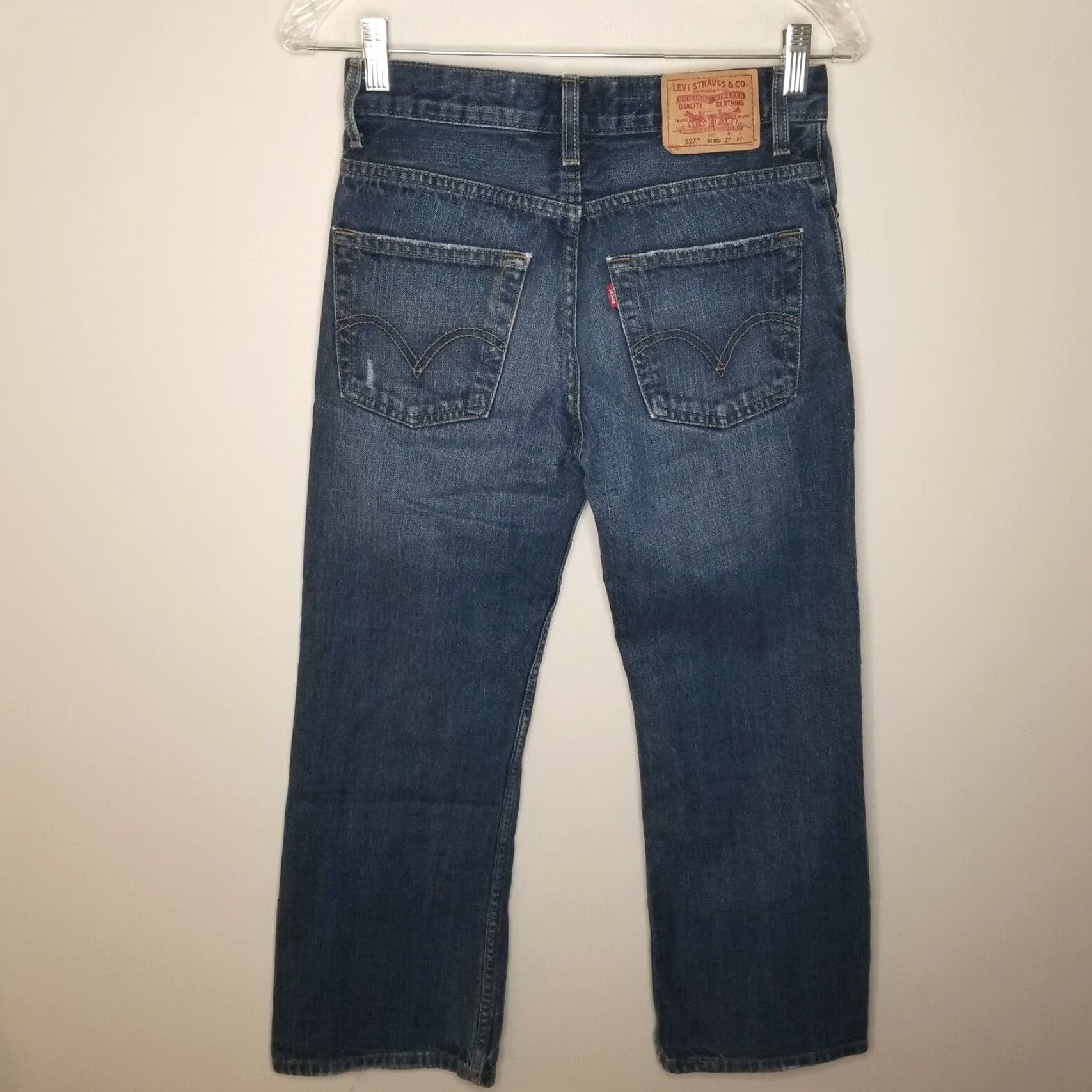 Levi's VINTAGE Levi's 527 Bootcut Jeans Red Tag - Jeans - Men - 27x27 - Blue - 527 Style - 90s/90s Era (Mens) Size US 27 - 4 Thumbnail