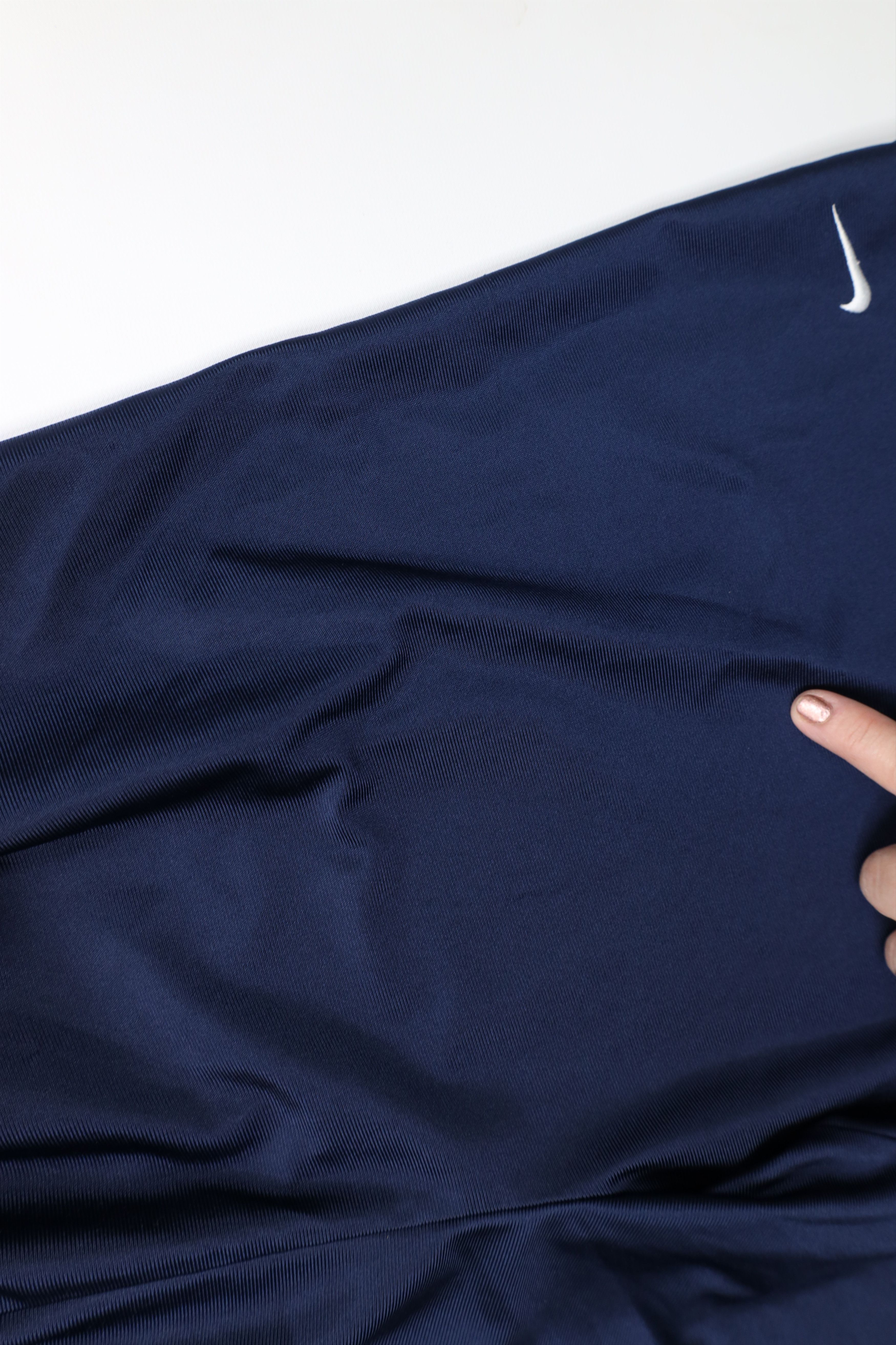 Nike Vintage 90s Y2K Nike Mini Swoosh Above Knee Shorts Blue Size US 34 / EU 50 - 8 Thumbnail