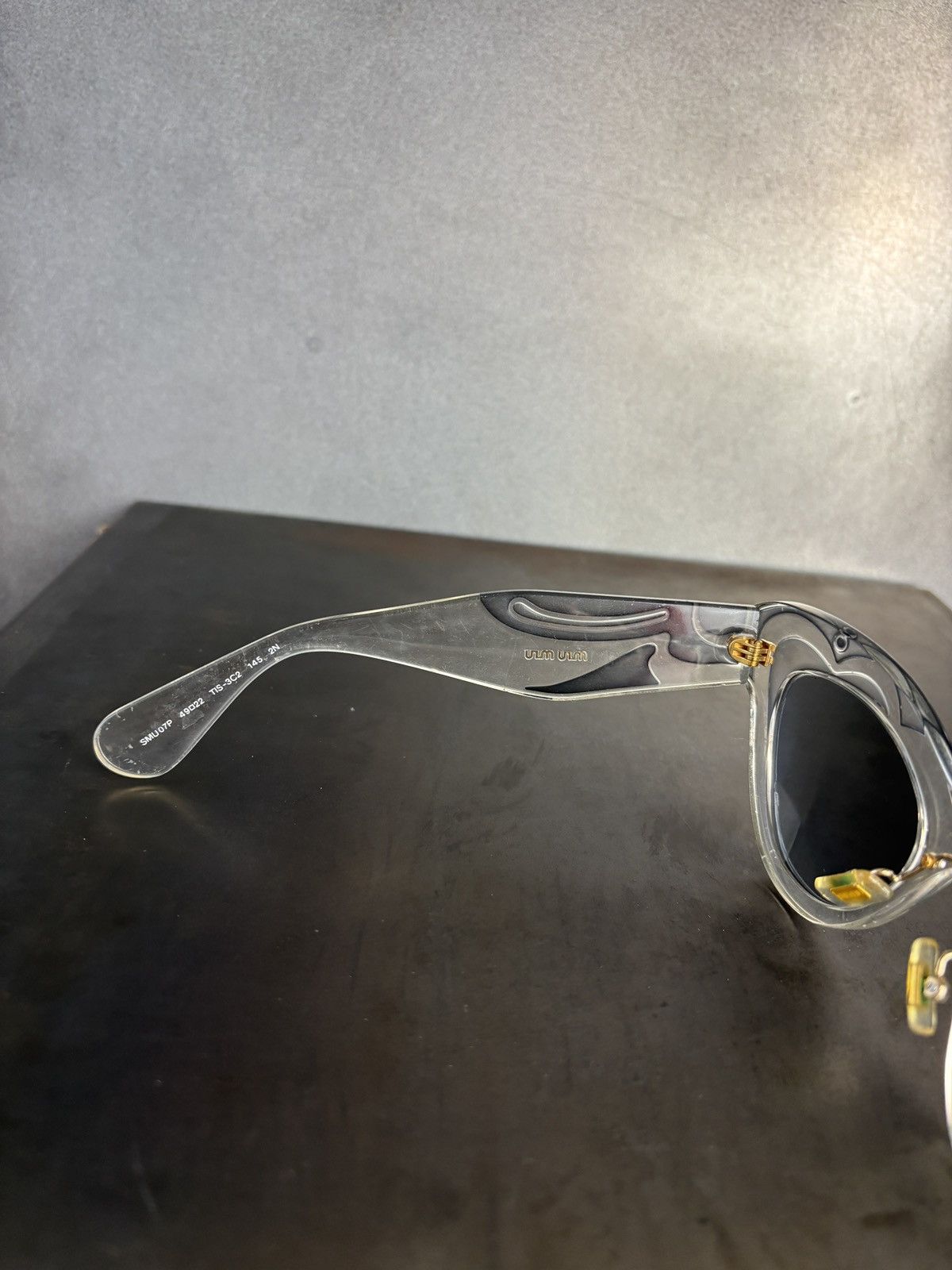Miu Miu × Prada S/S 2014 Miu Miu Sunglasses Indie Sleeze Clear Translucent Size ONE SIZE - 9 Thumbnail