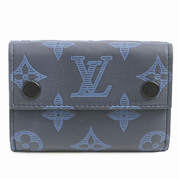 Louis Vuitton Louis Vuitton Louis Vuitton Monogram Shadow Discovery Compact Wallet M80424 Canvas Short Wallet M80424 in Great Condition Size ONE SIZE - 1 Thumbnail