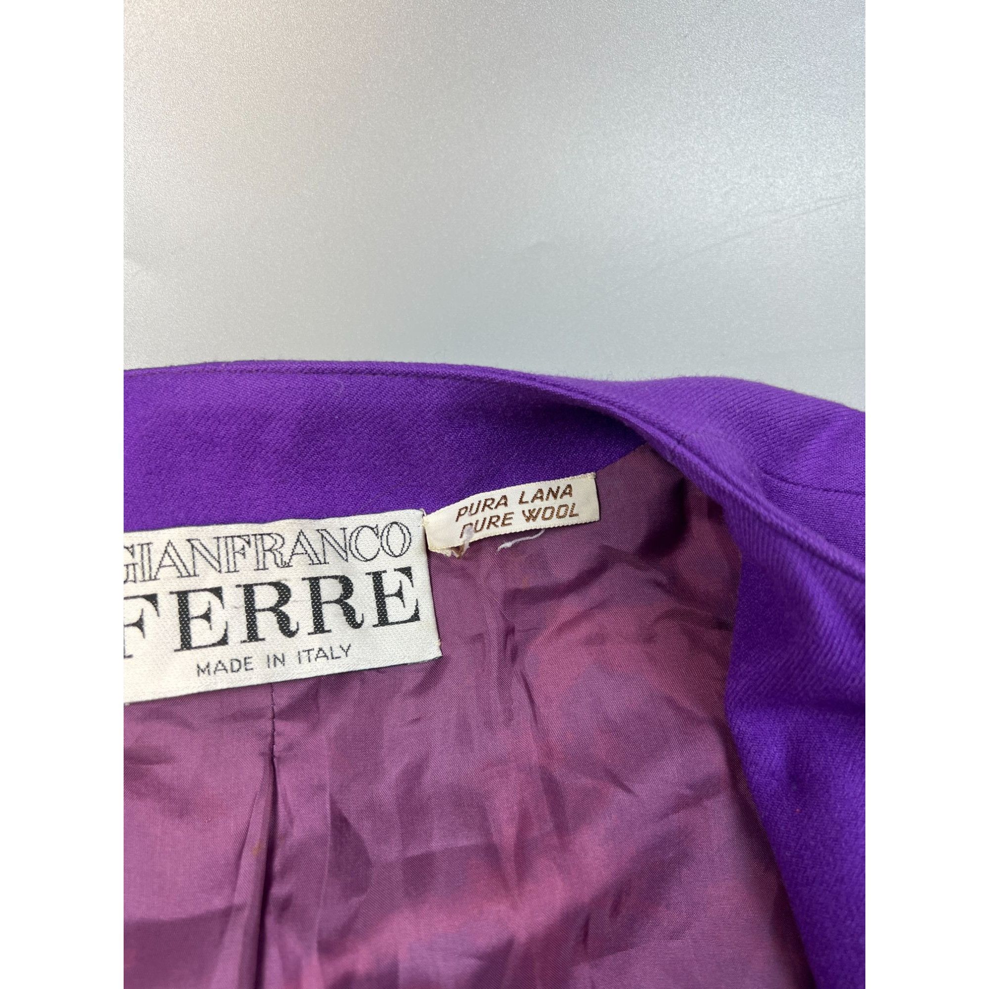 Gianfranco Ferre Gianfranco Ferre Double Breasted Wool Coat (Y0698) Size L / US 10 / IT 46 - 9 Thumbnail