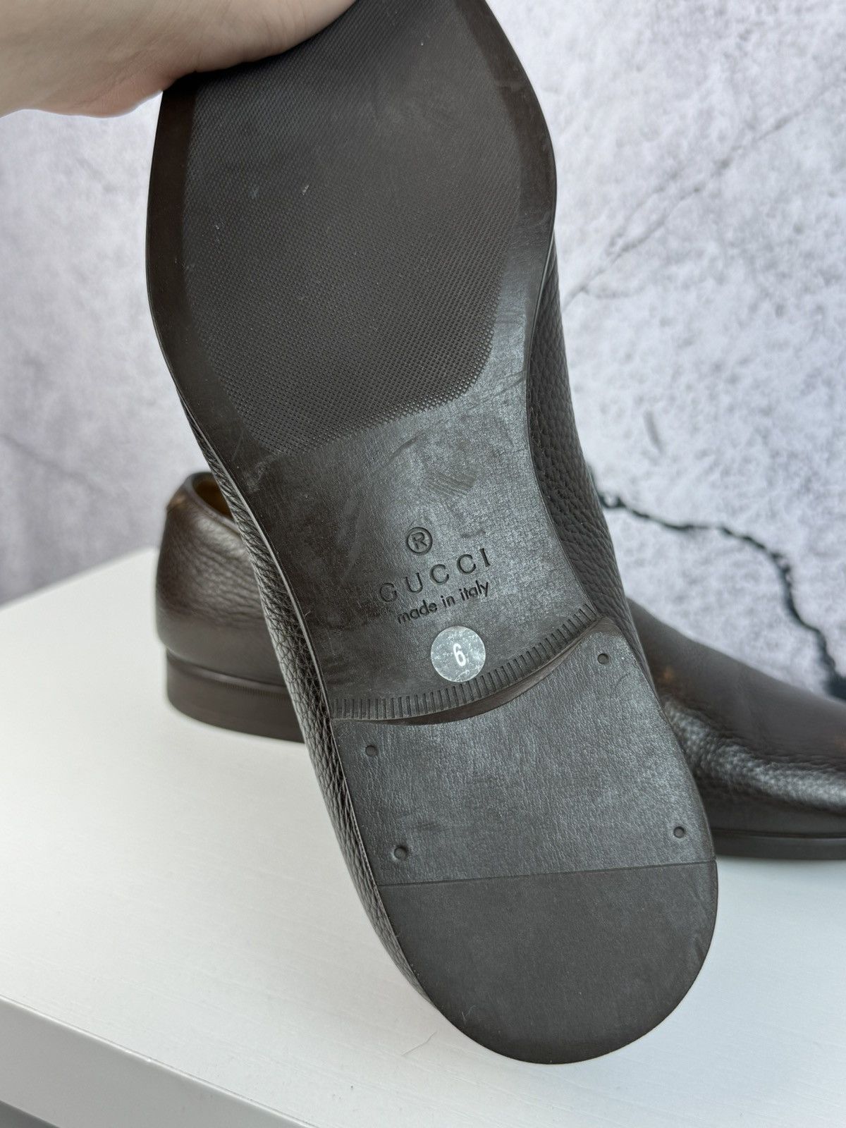 Gucci Gucci Horsebit Loafers Brown Leather Slip On Size US 7 / EU 40 - 10 Thumbnail