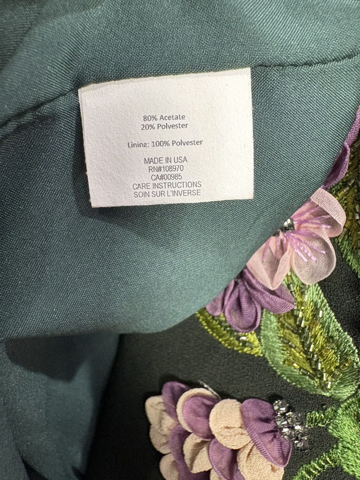 Zac Posen NWT Zac Posen Green Velvet Dream Spring Coat Sz 18 Rare!! Size XXL / US 16-18 / IT 52-54 - 5 Thumbnail