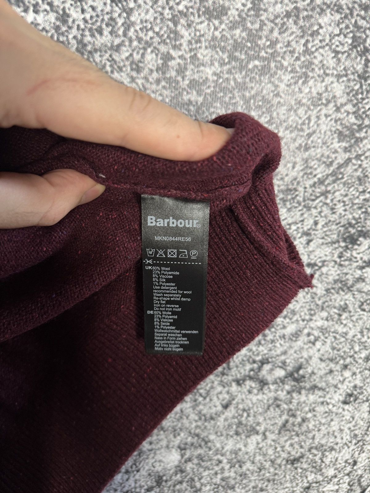Barbour Men’s Barbour Wool Crewneck Sweater Pullover Size M Size US M / EU 48-50 / 2 - 7 Thumbnail