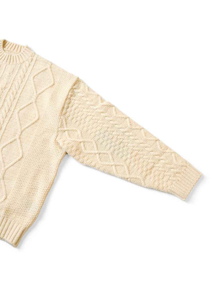 Kapital Kapital 5G Wool Cable Knit PROFILE RAINBOWY Patch Sweater Size US L / EU 52-54 / 3 - 6 Thumbnail
