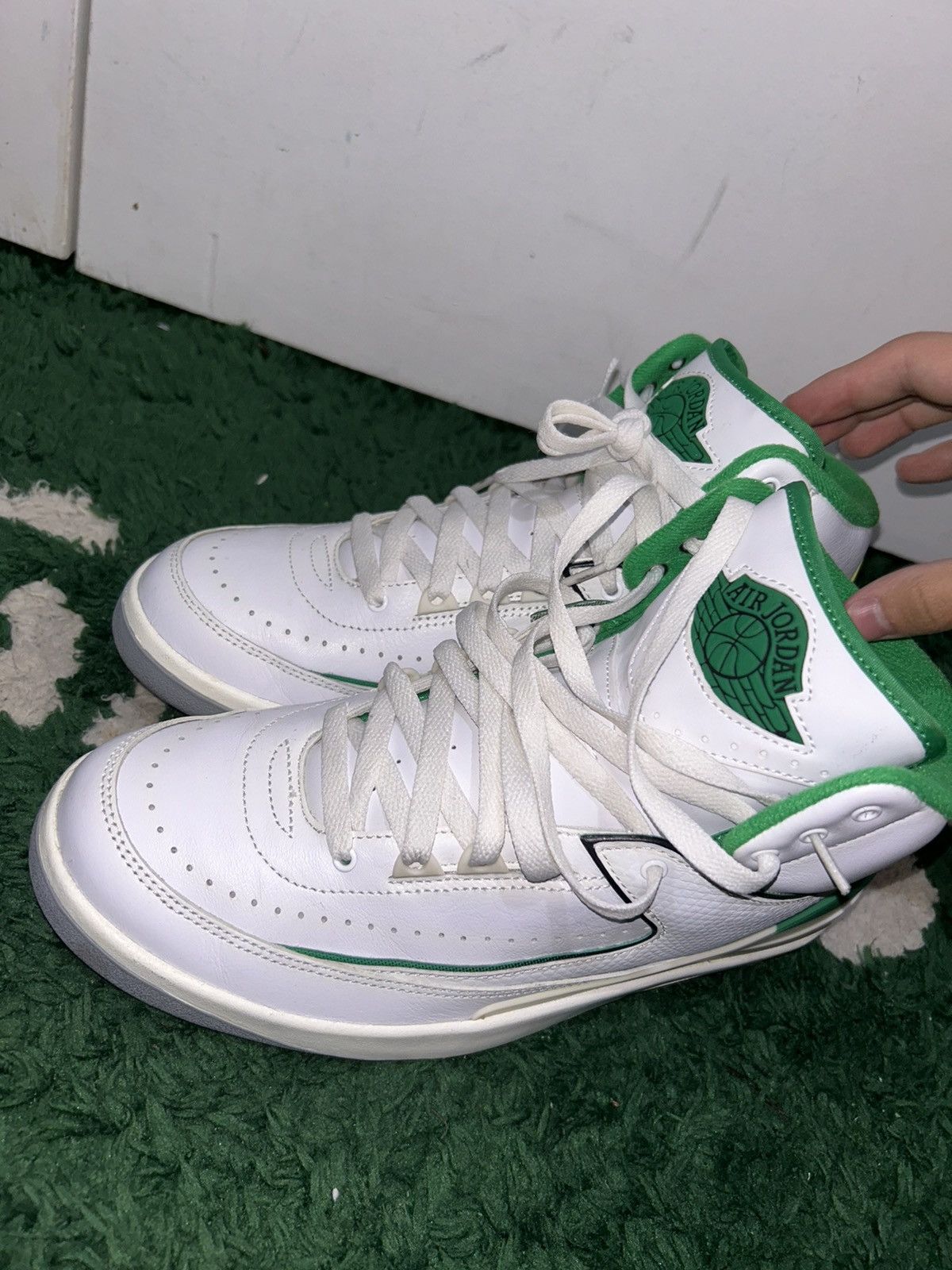 Jordan Brand Jordan 2 Lucky Green size 8 Preowned with box Size US 8 / EU 41 - 6 Thumbnail
