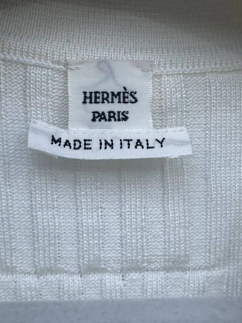 Hermes Hermes Jacquard polo knit short sleeve Size XXS / US 00 / IT 34 - 6 Thumbnail
